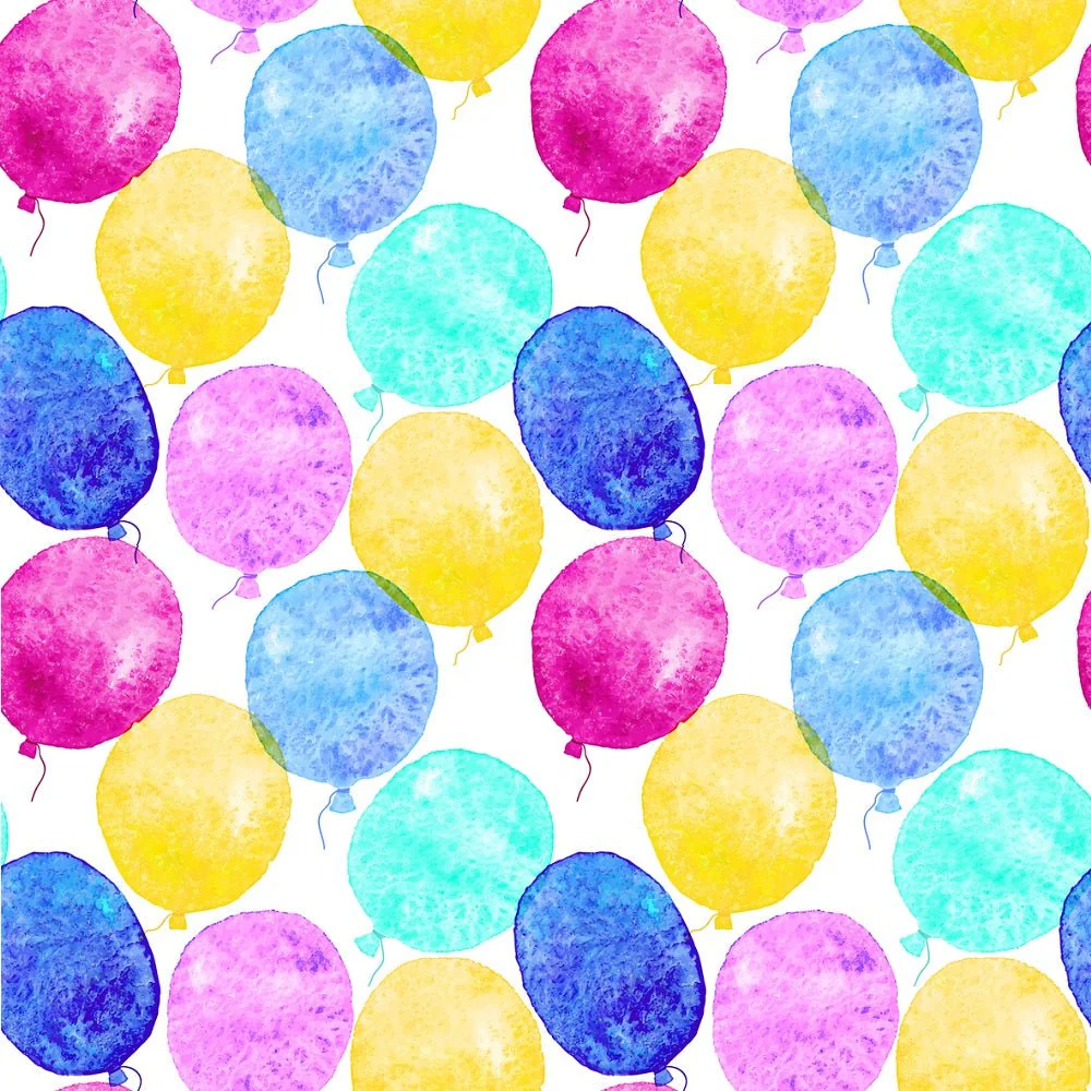 Balloons Allover Fabric - Multi