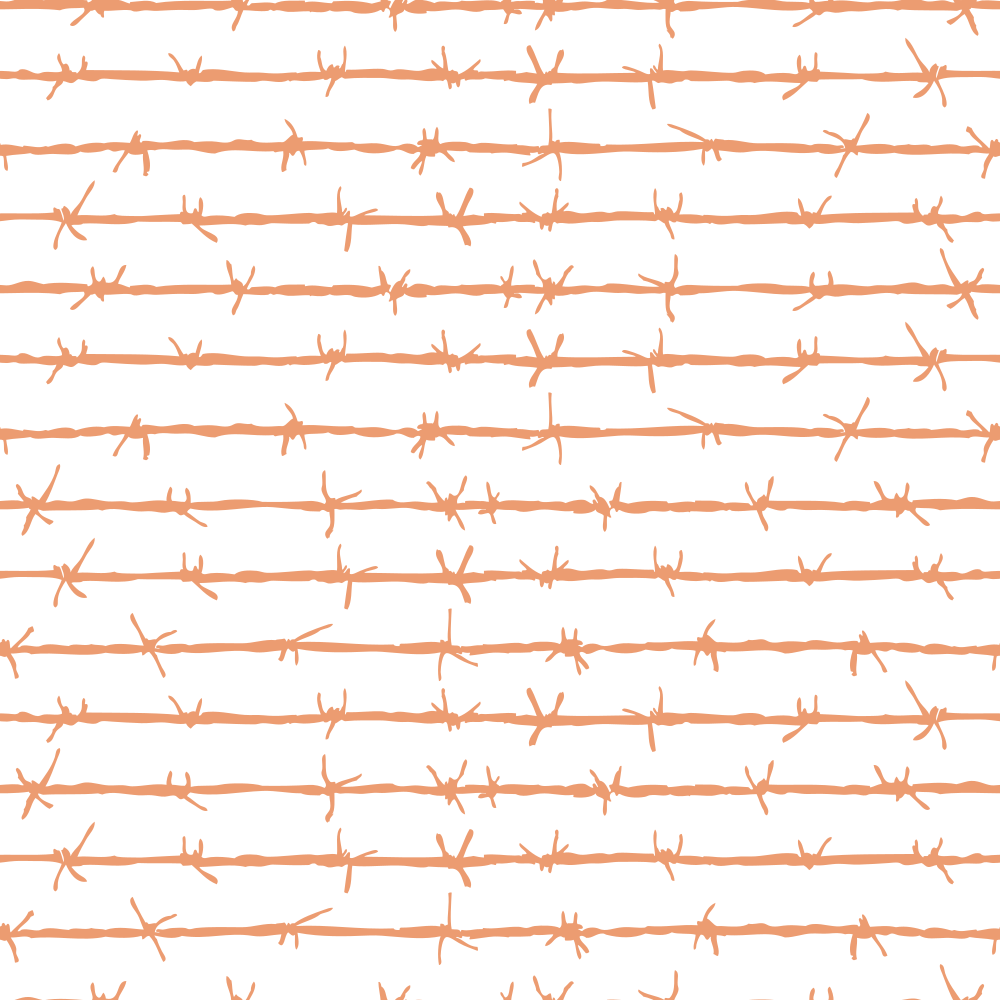 Barbed Wire Fabric - Copper River