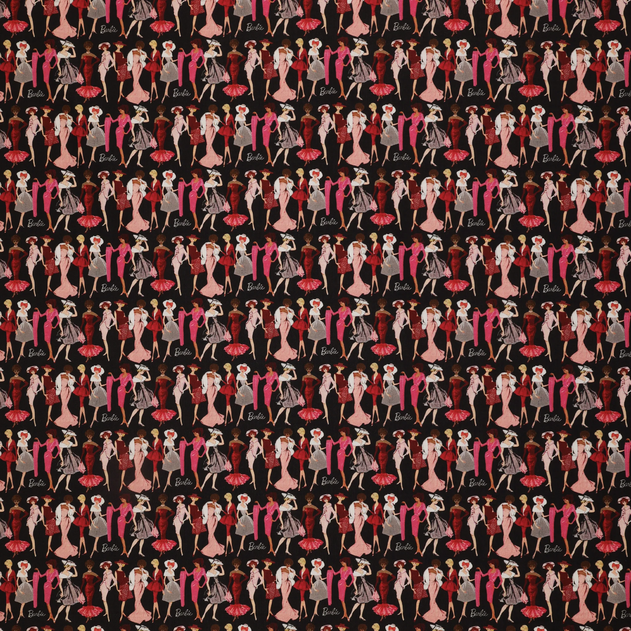Barbie Vintage Fabric Collection - Fashion Black