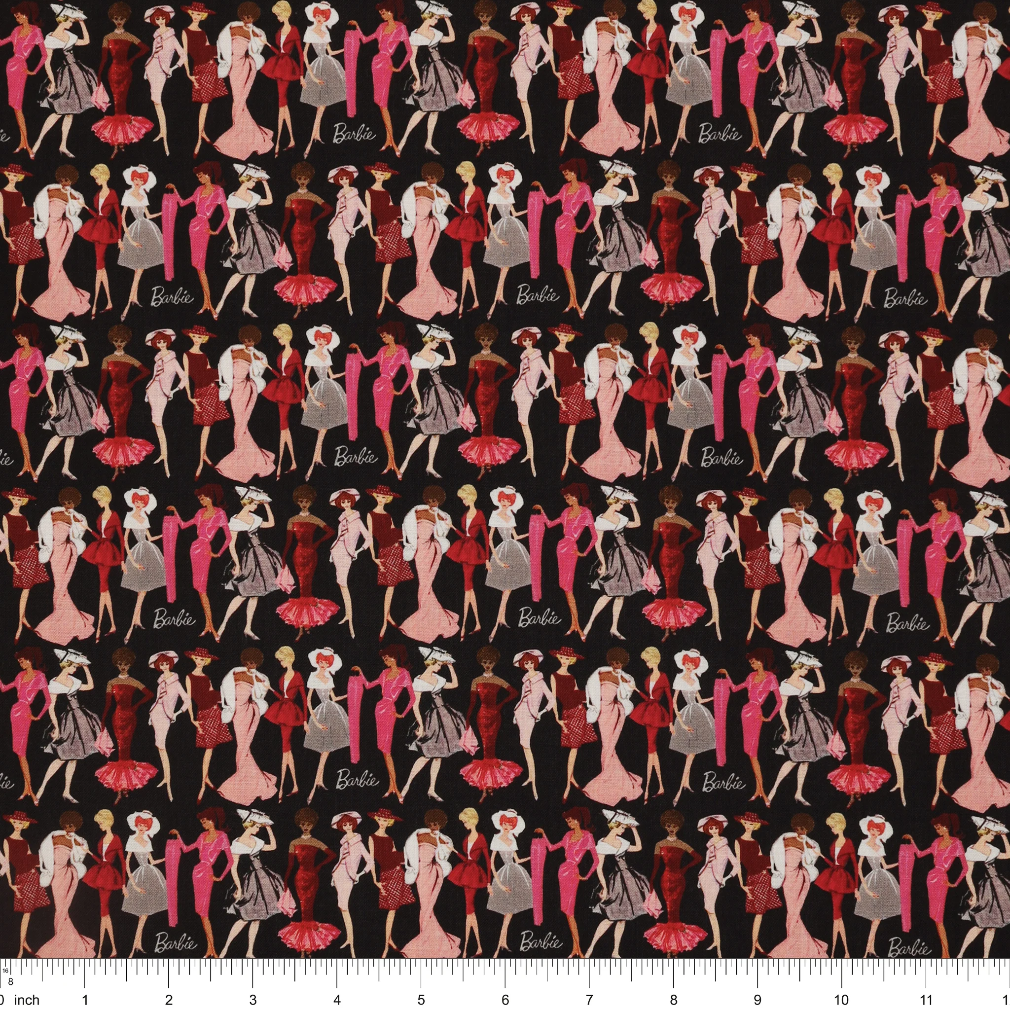 Barbie Vintage Fabric Collection - Fashion Black - Image 3