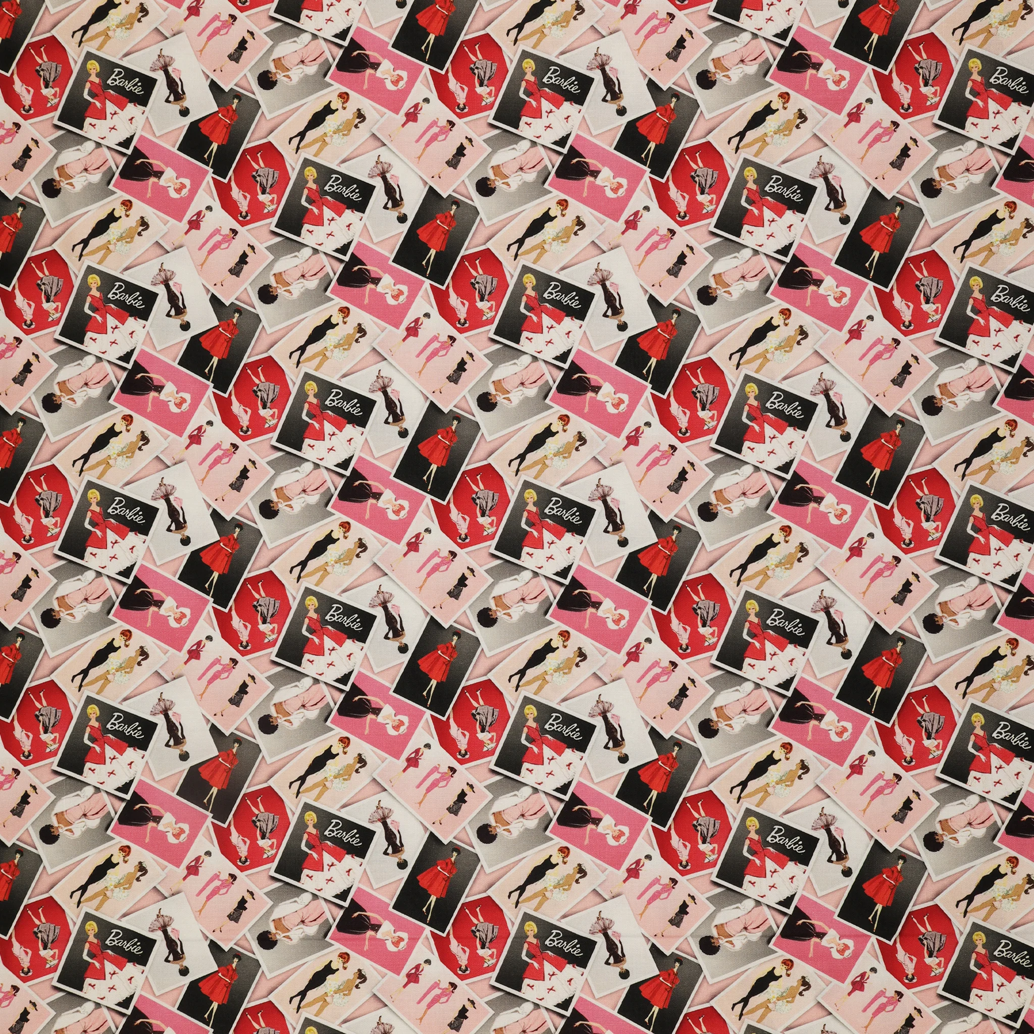 Barbie Vintage Fabric Collection - Photos Pink