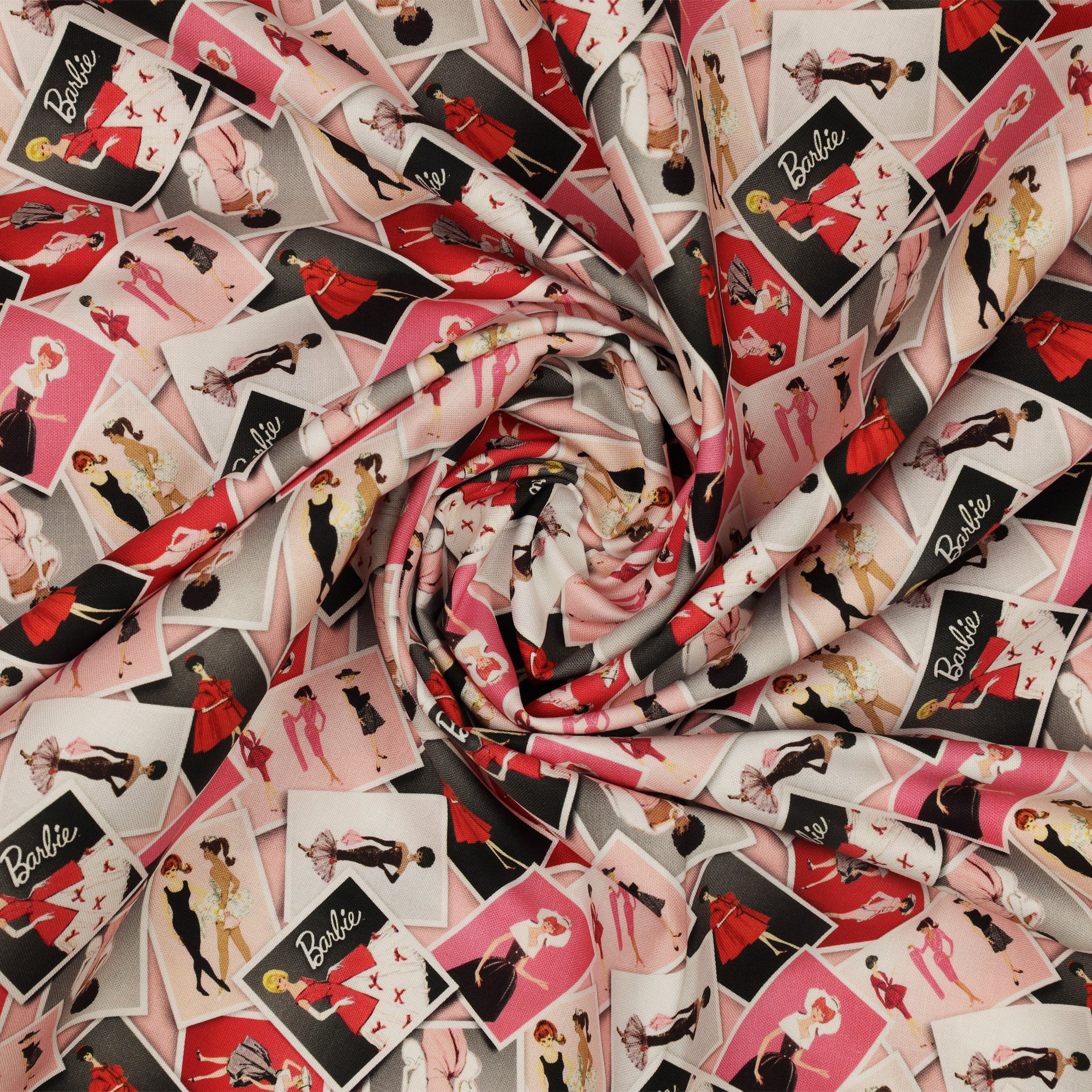 Barbie Vintage Fabric Collection - Photos Pink - Image 2