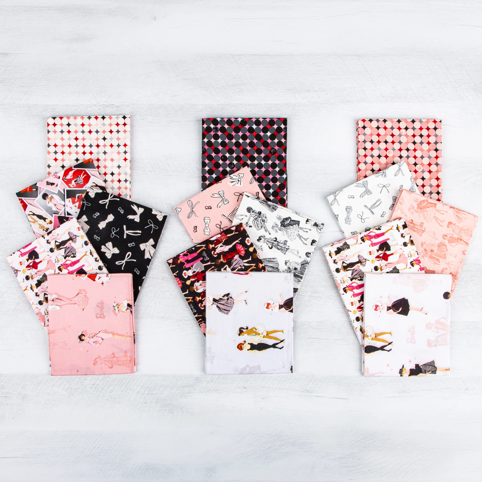 Barbie Vintage Fabric Collection - Bows Black - Image 6