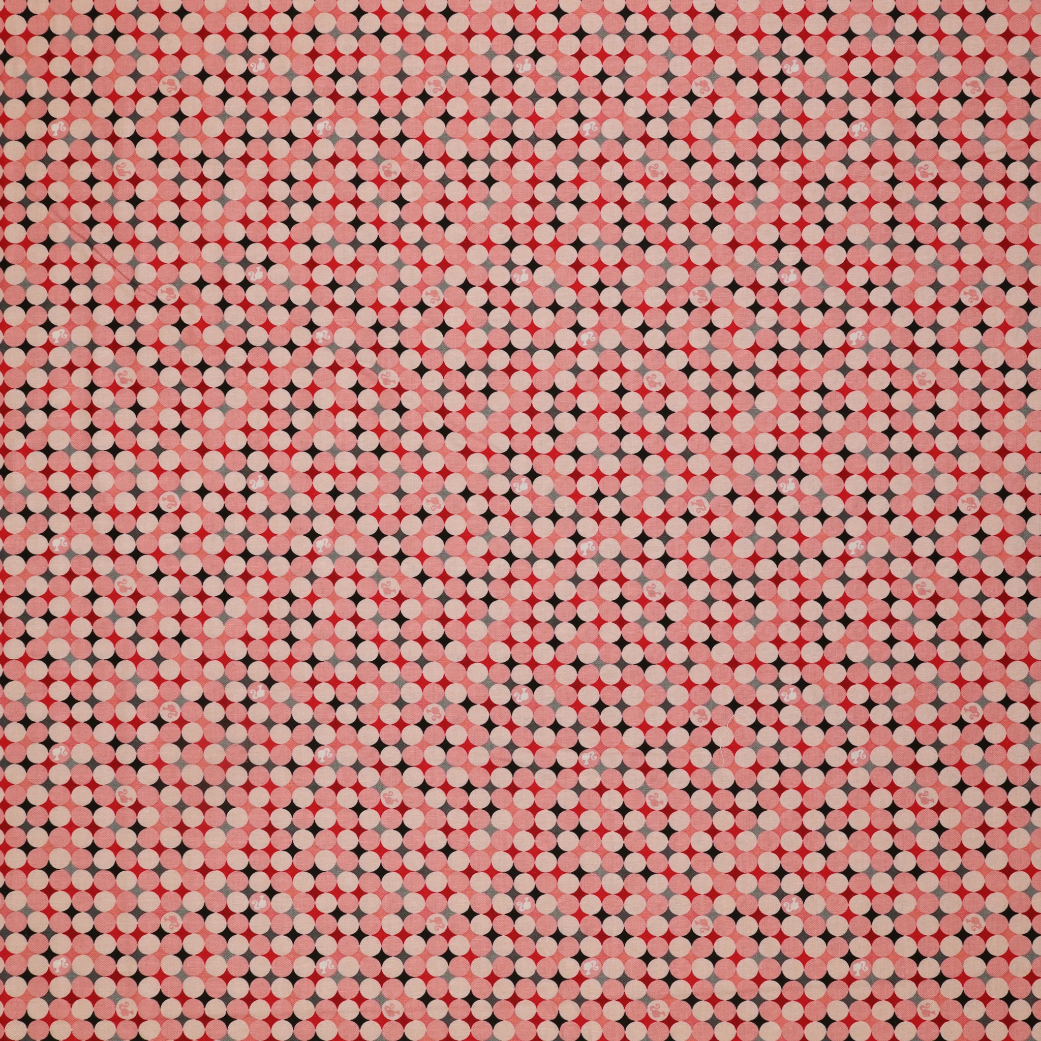 Barbie Vintage Fabric Collection - Sparkle Dots Pink