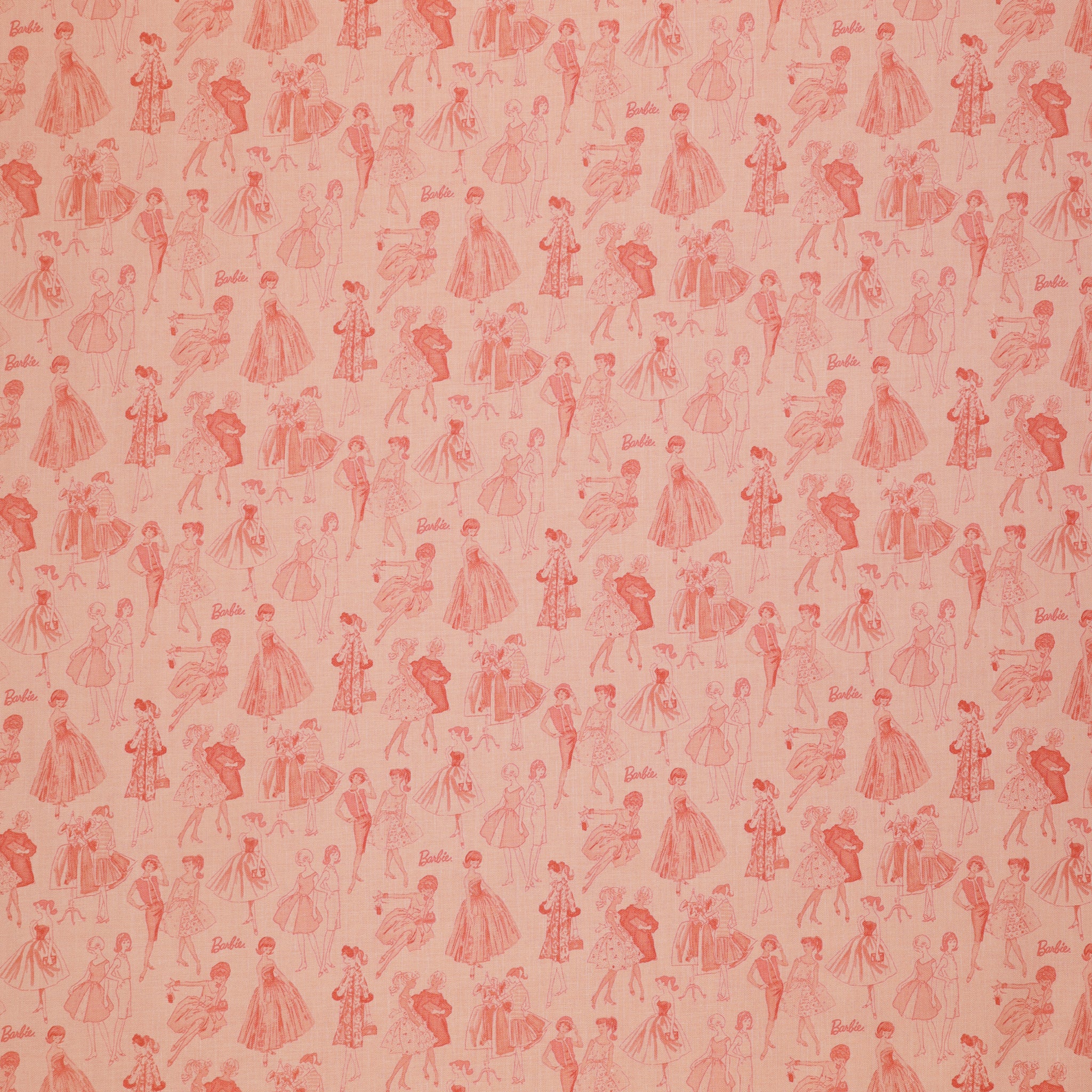 Barbie Vintage Fabric Collection - Tonal Pink