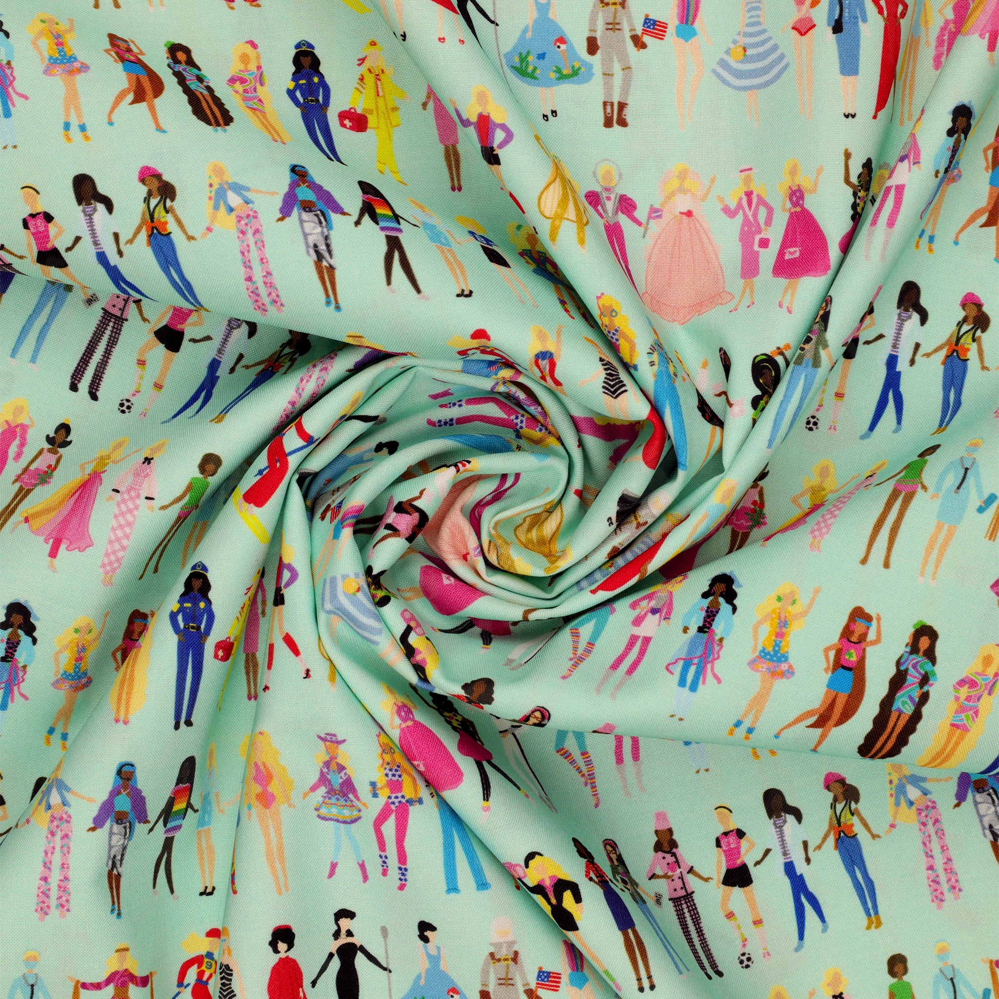 Barbie World Fabric Collection - Barbie Dolls Powder - Image 2