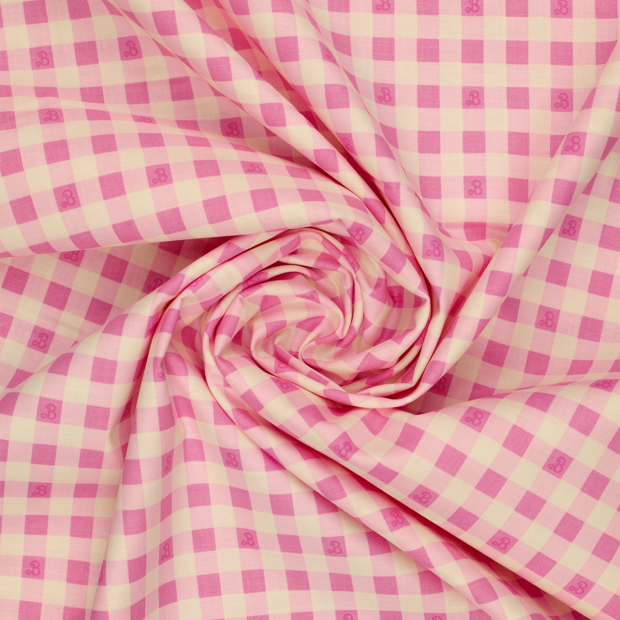 Barbie World Fabric Collection - Barbie Gingham Pink - Image 2
