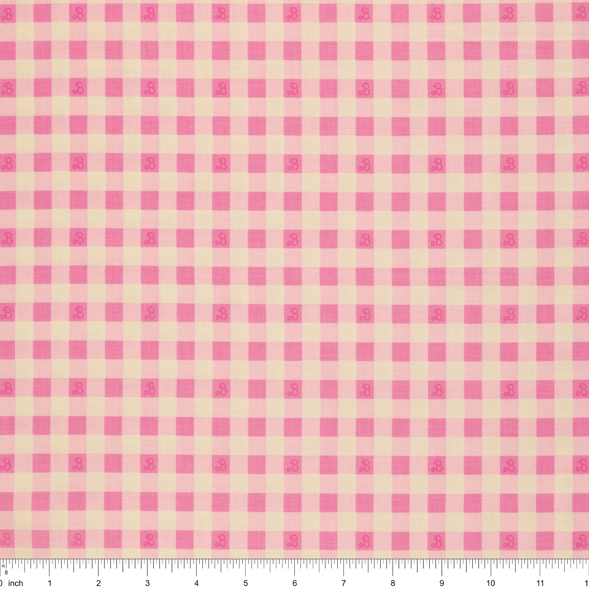 Barbie World Fabric Collection - Barbie Gingham Pink - Image 3