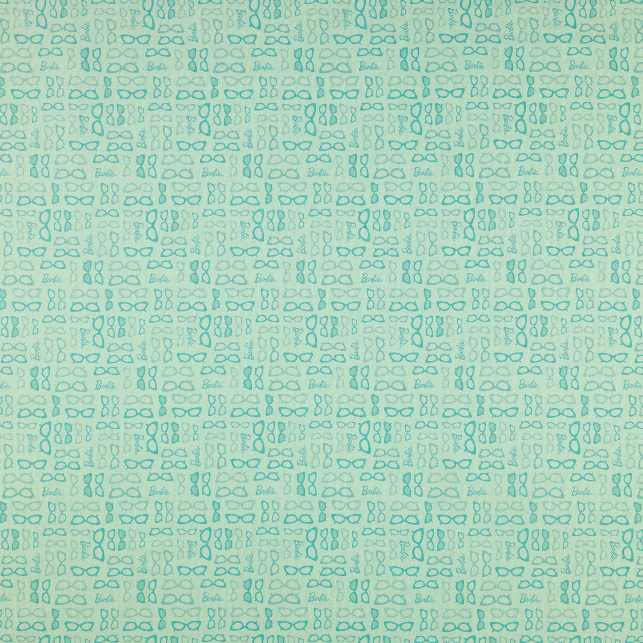 Barbie World Fabric Collection - Barbie Glasses Teal