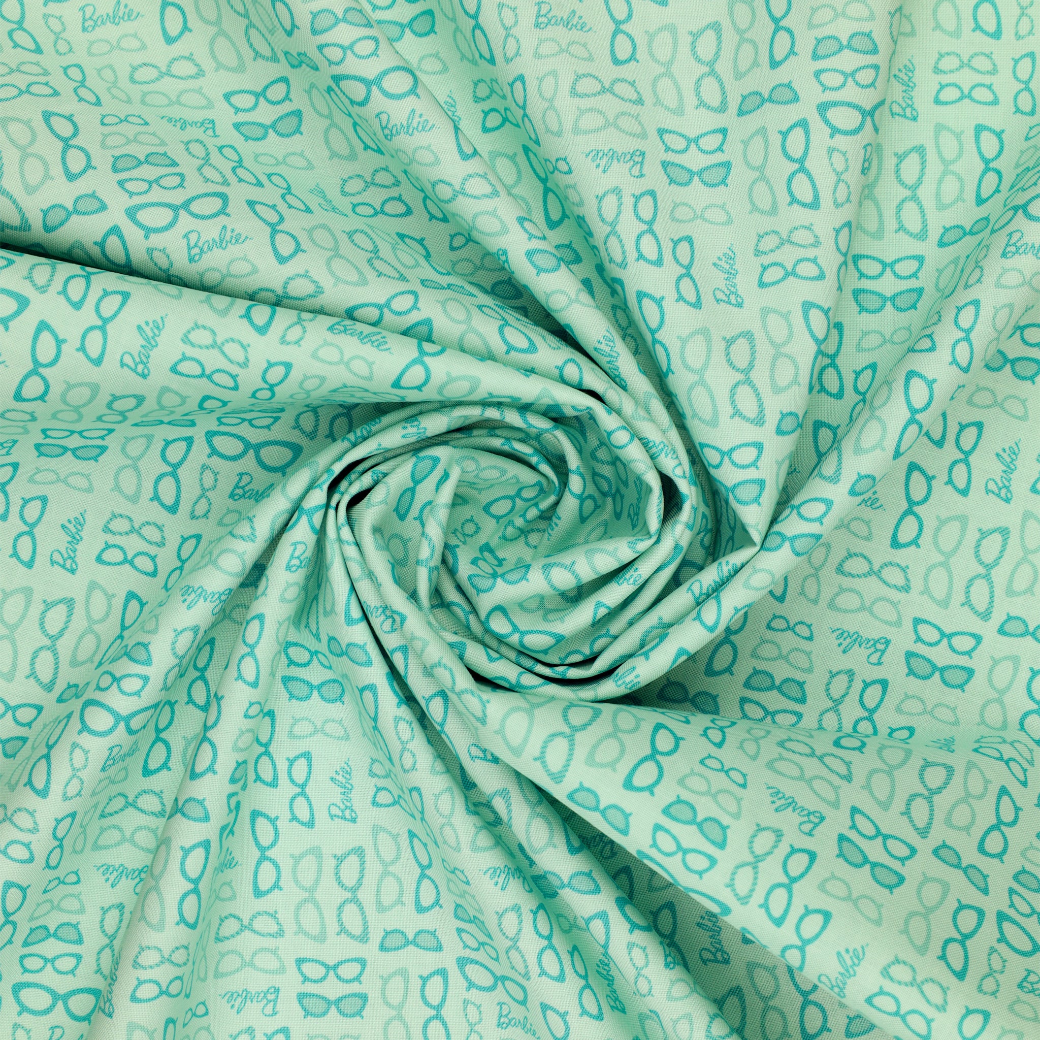 Barbie World Fabric Collection - Barbie Glasses Teal - Image 2