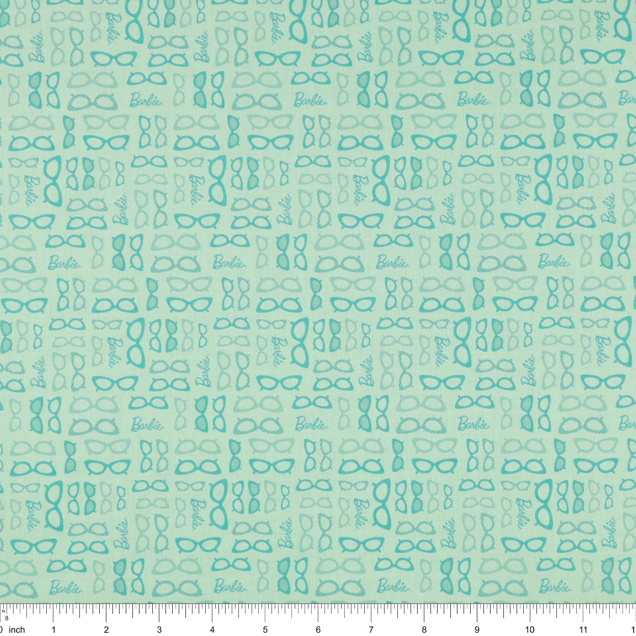 Barbie World Fabric Collection - Barbie Glasses Teal - Image 3