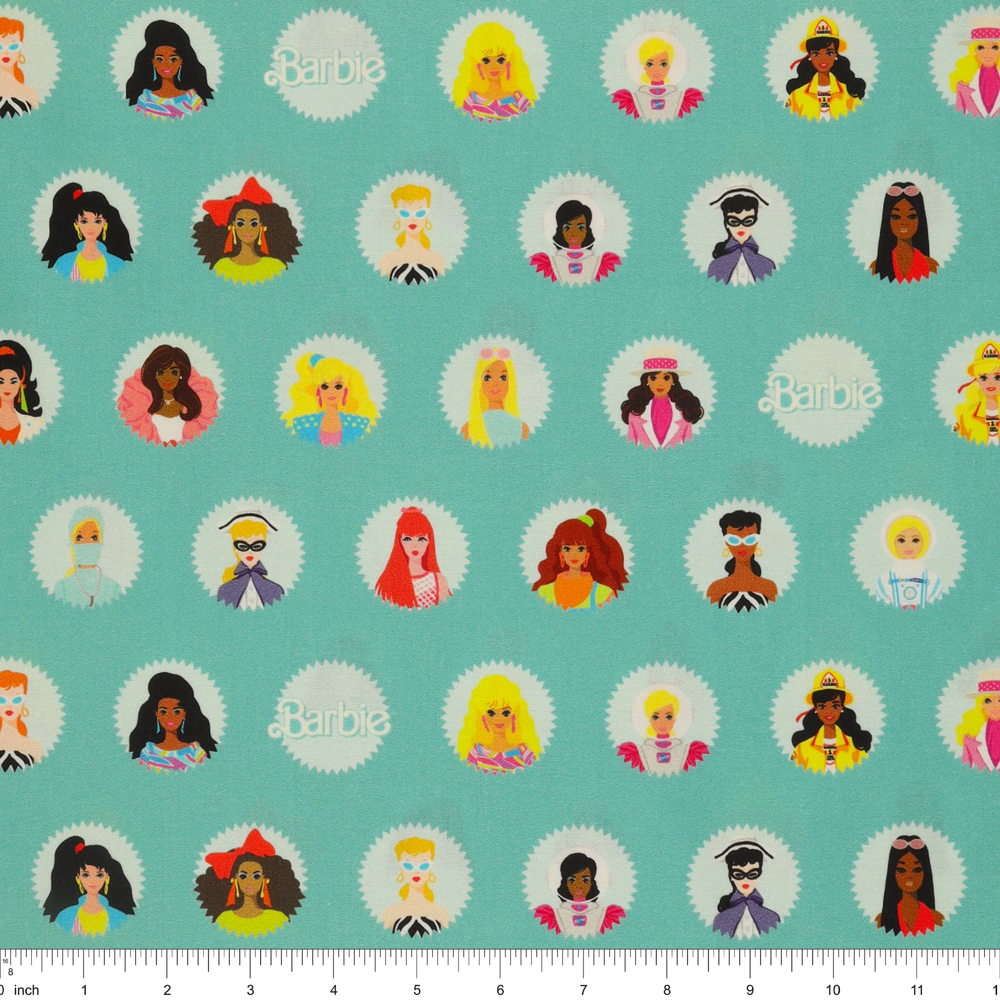 Barbie World Fabric Collection - Barbie Main Teal - Image 3