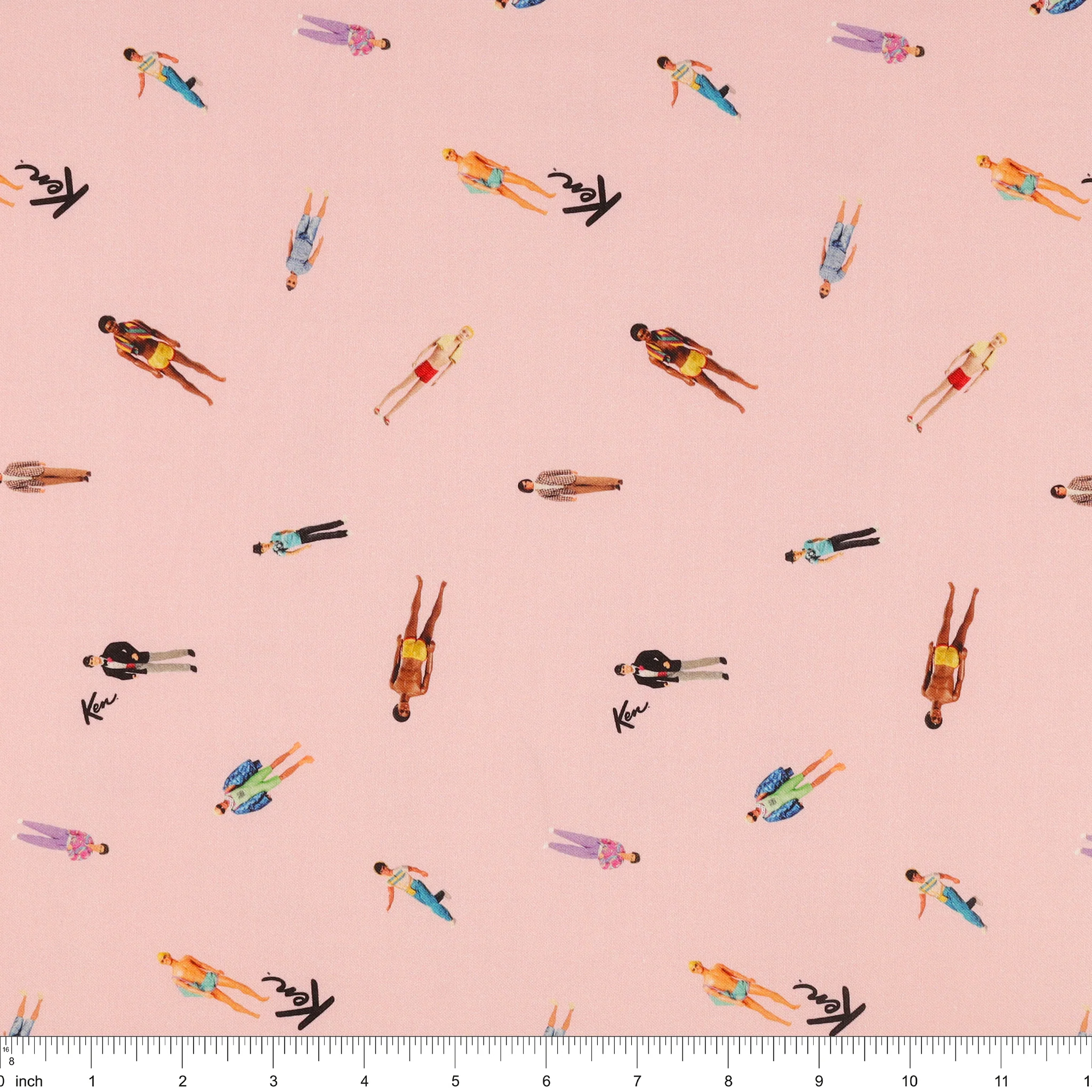 Barbie World Fabric Collection - Ken Dolls Pink - Image 3