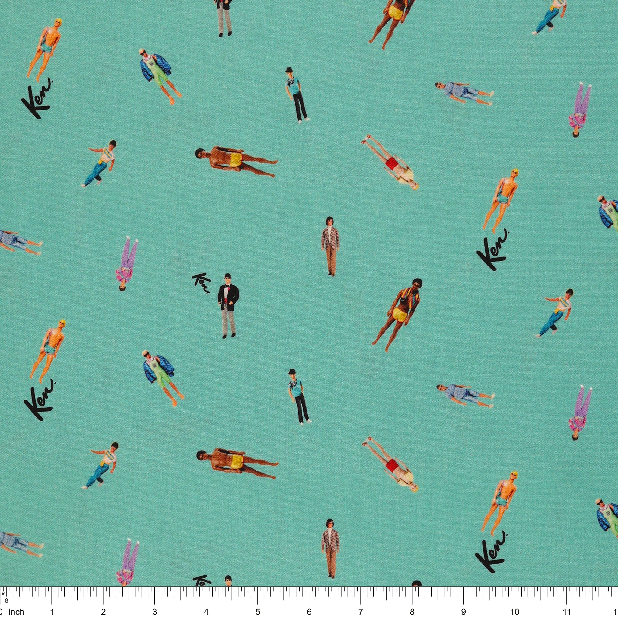 Barbie World Fabric Collection - Ken Dolls Teal - Image 3