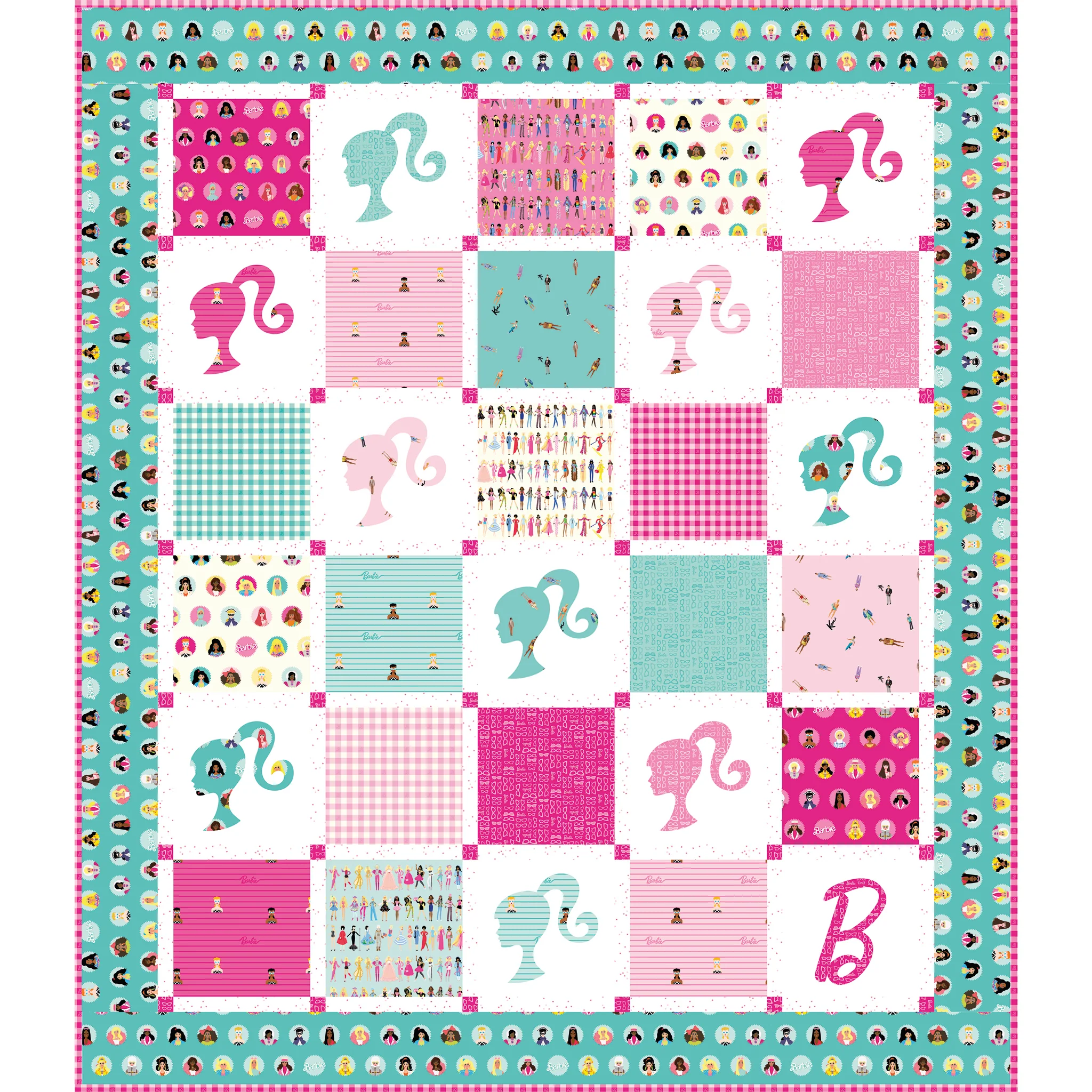 Barbie World Fabric Collection - Ken Dolls Pink - Image 5