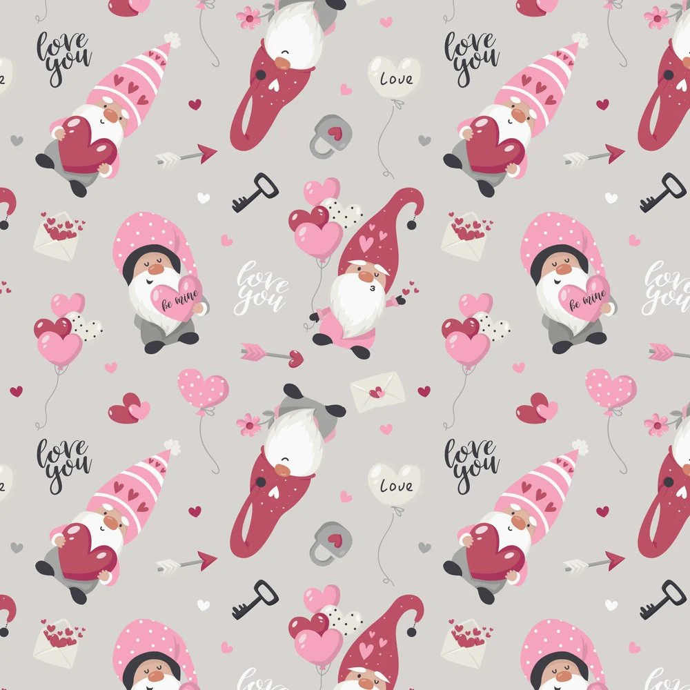 Be My Gnome Fabric Variation 1