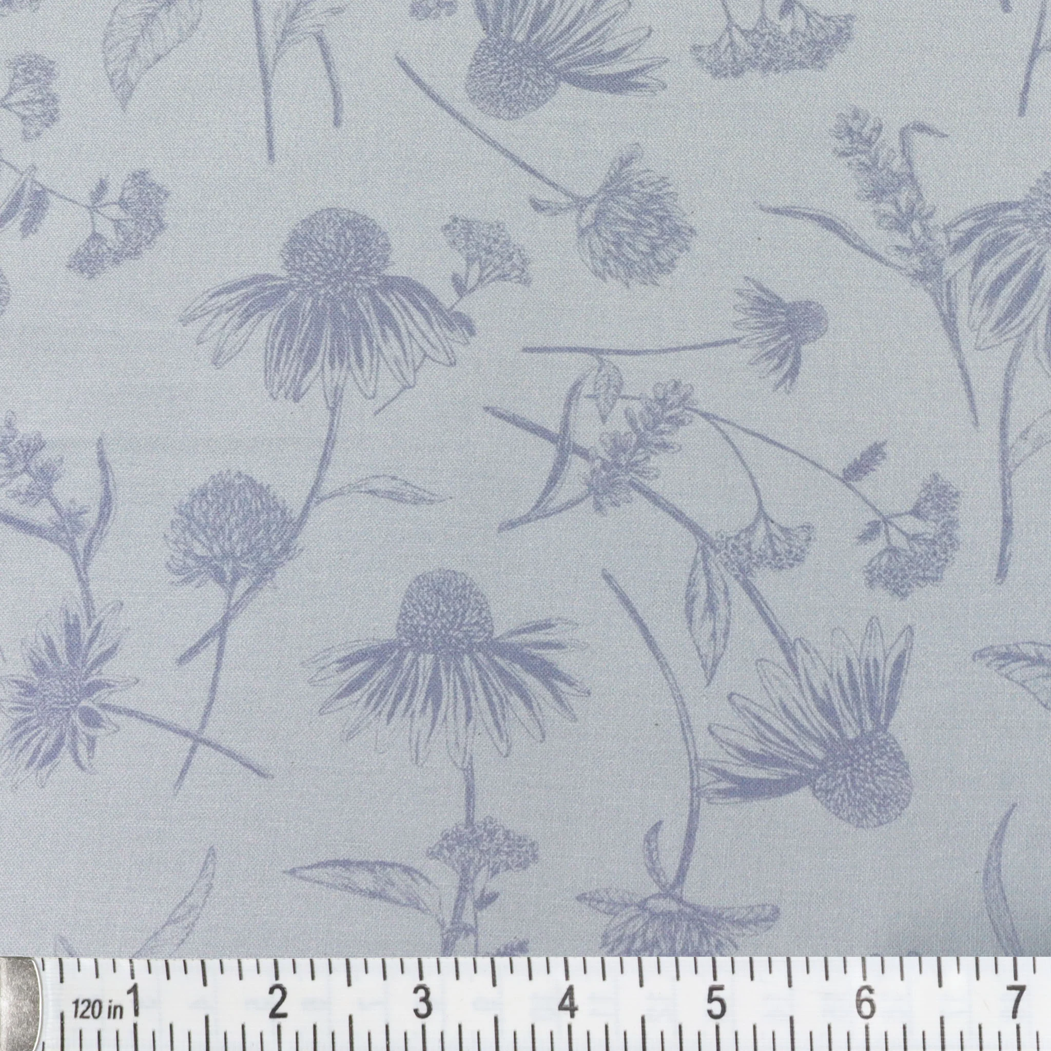 Bee Haven Fabric Collection - Coneflower Tonal Light Periwinkle - Image 2