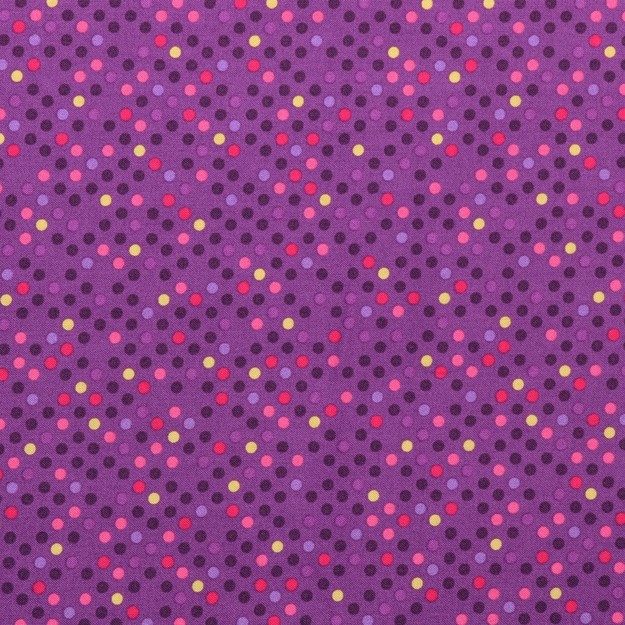 Dazzle Dots 1 Confetti Drop Fabric Collection - Purple Multi