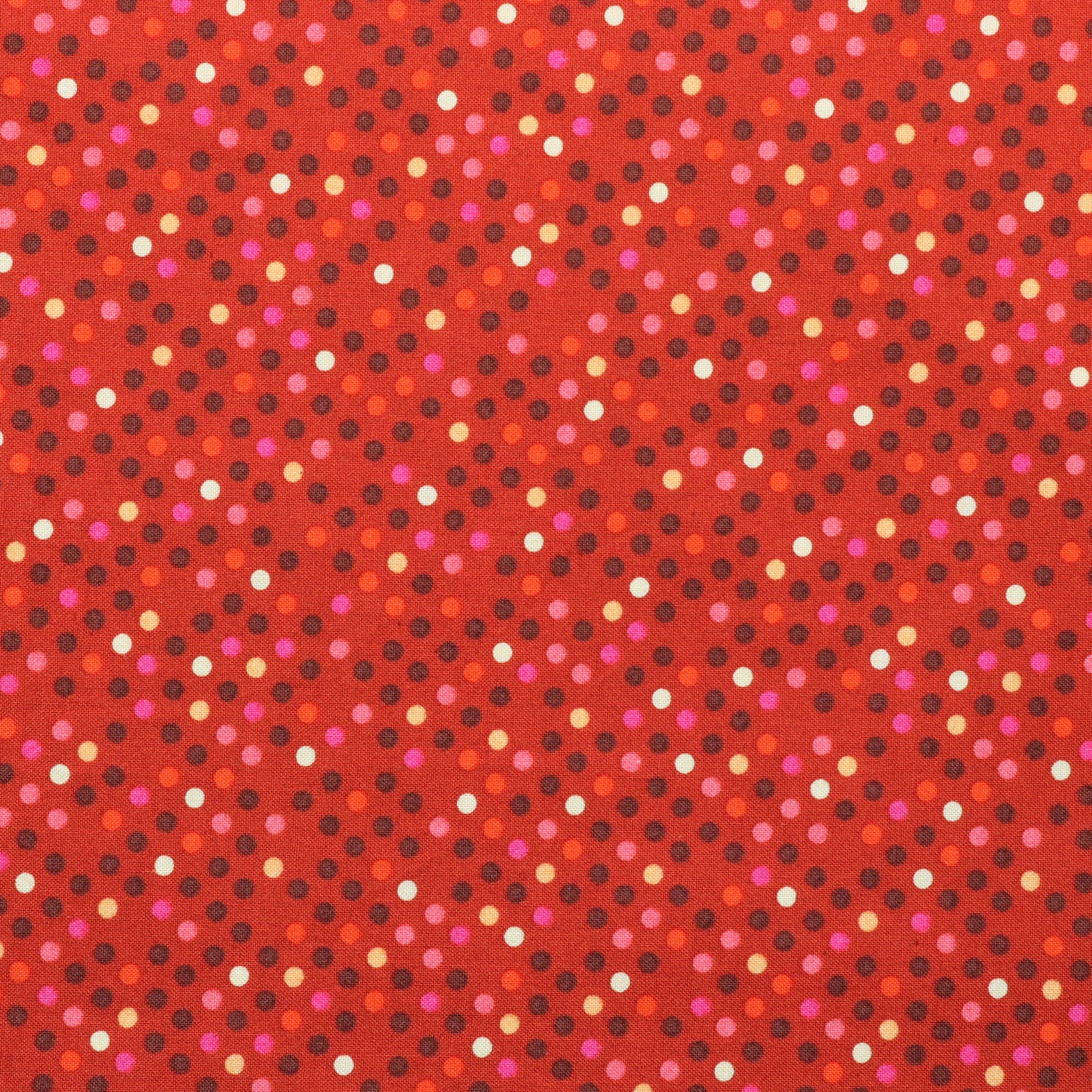 Dazzle Dots 1 Confetti Drop Fabric Collection - Red Multi