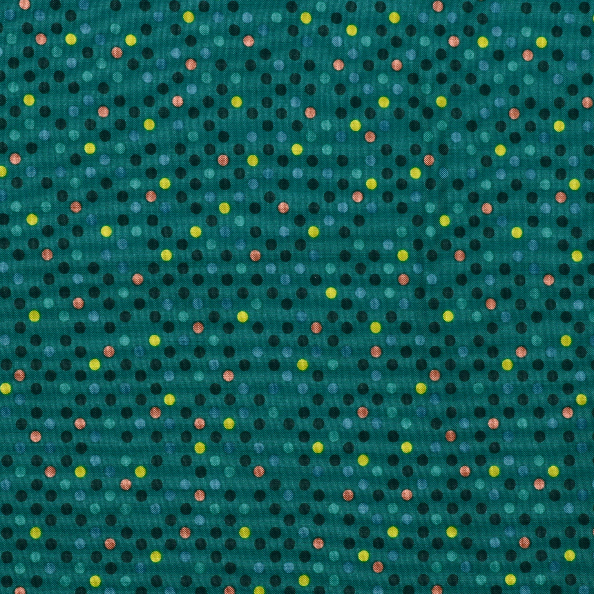 Dazzle Dots 1 Confetti Drop Fabric Collection - Teal Multi