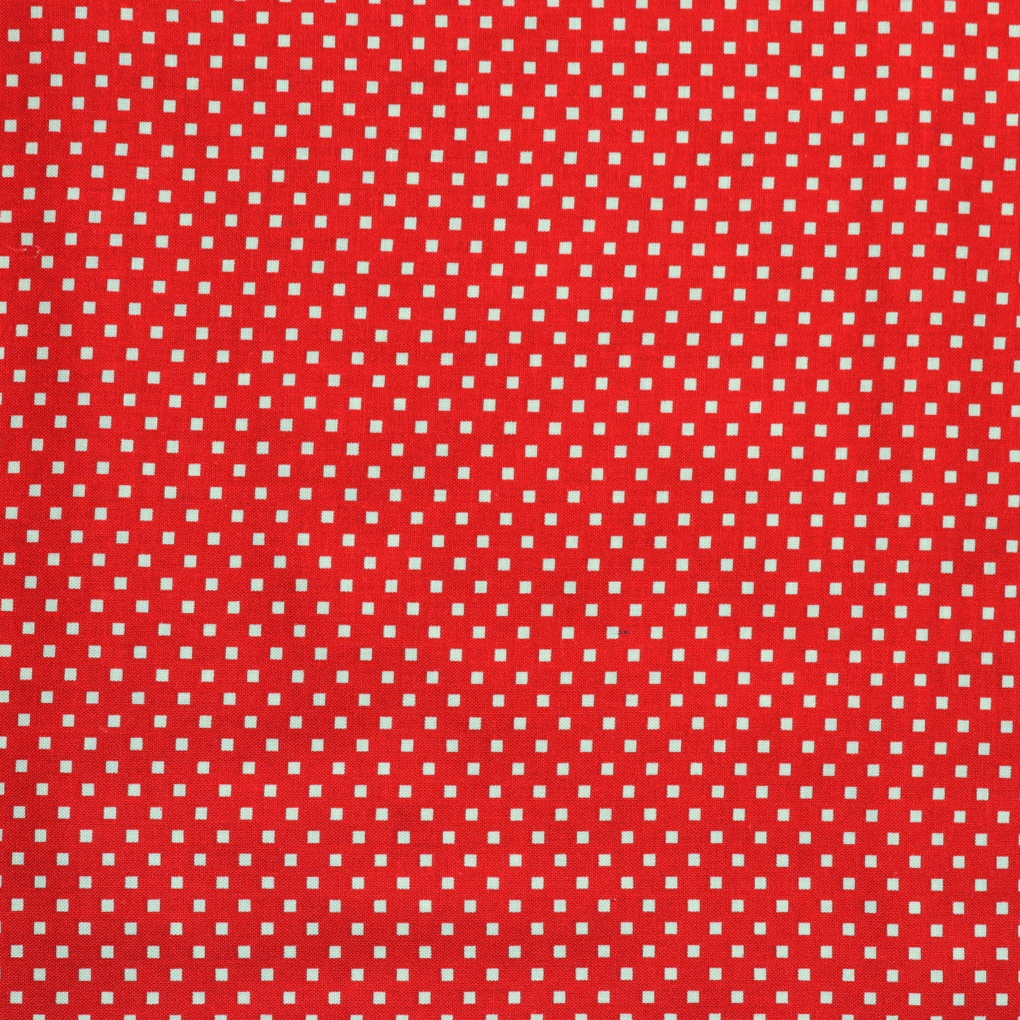 Dazzle Dots 1 Snazzy Squares Fabric Collection - Red/Linen