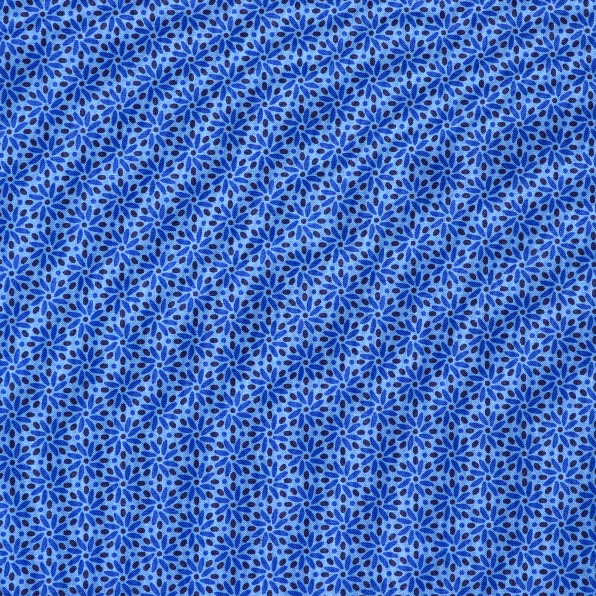 Benartex Transparency Daisy Fabric Collection - Periwinkle