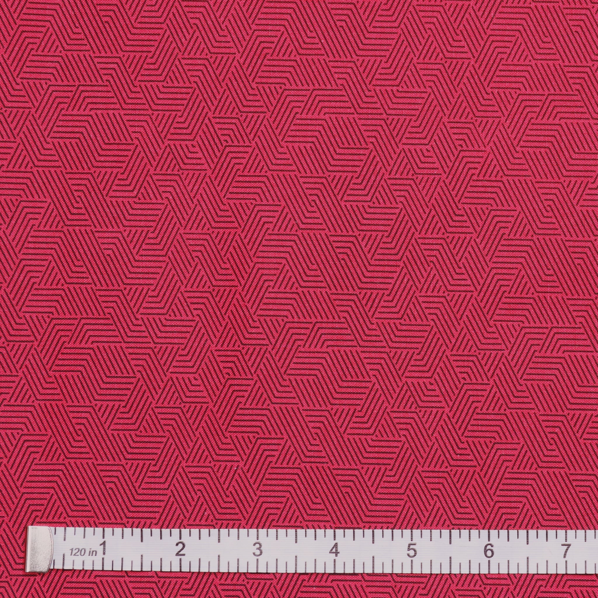 Benartex Transparency Linework Fabric Collection - Berry - Image 3