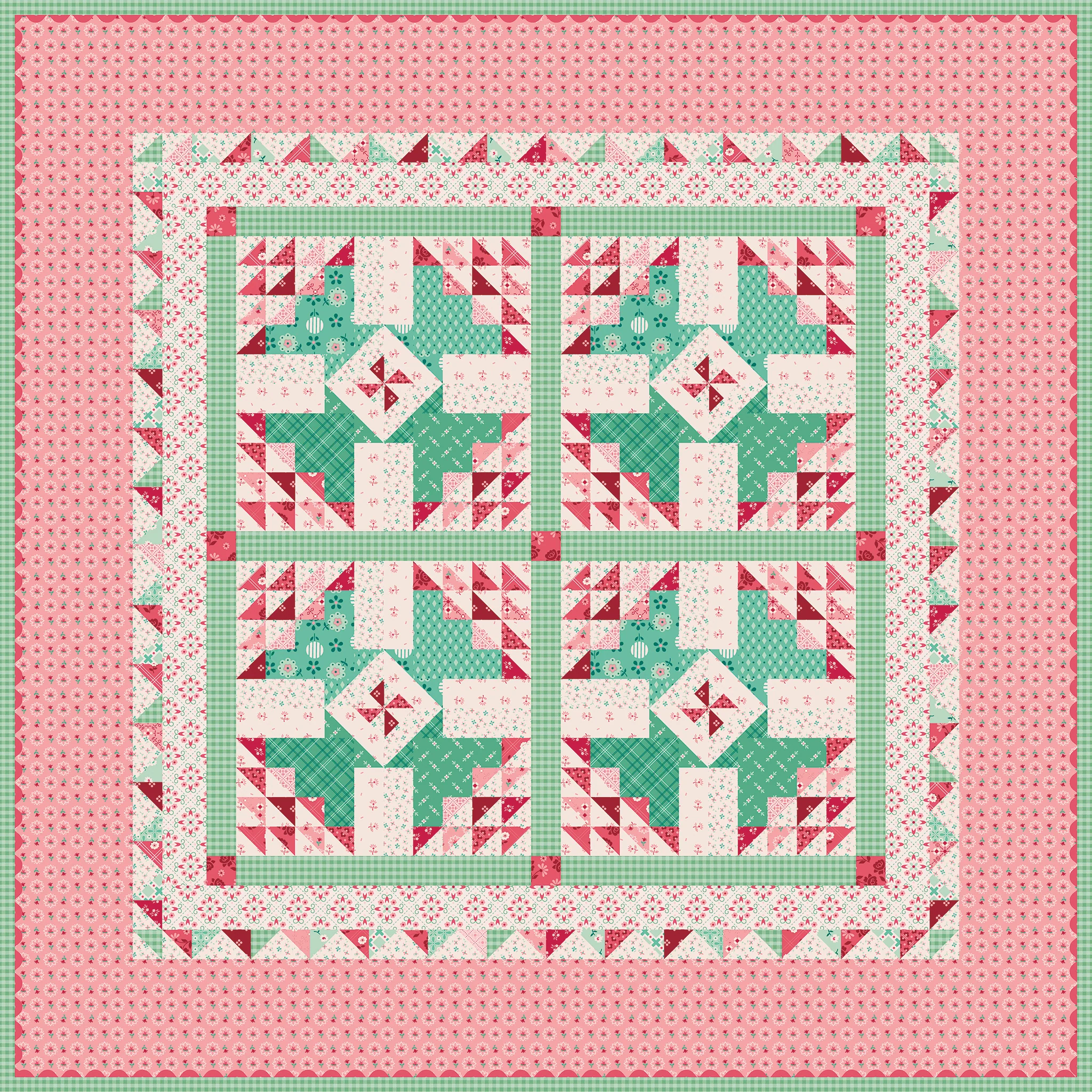 Berry Baskets Table Topper Quilt Kit