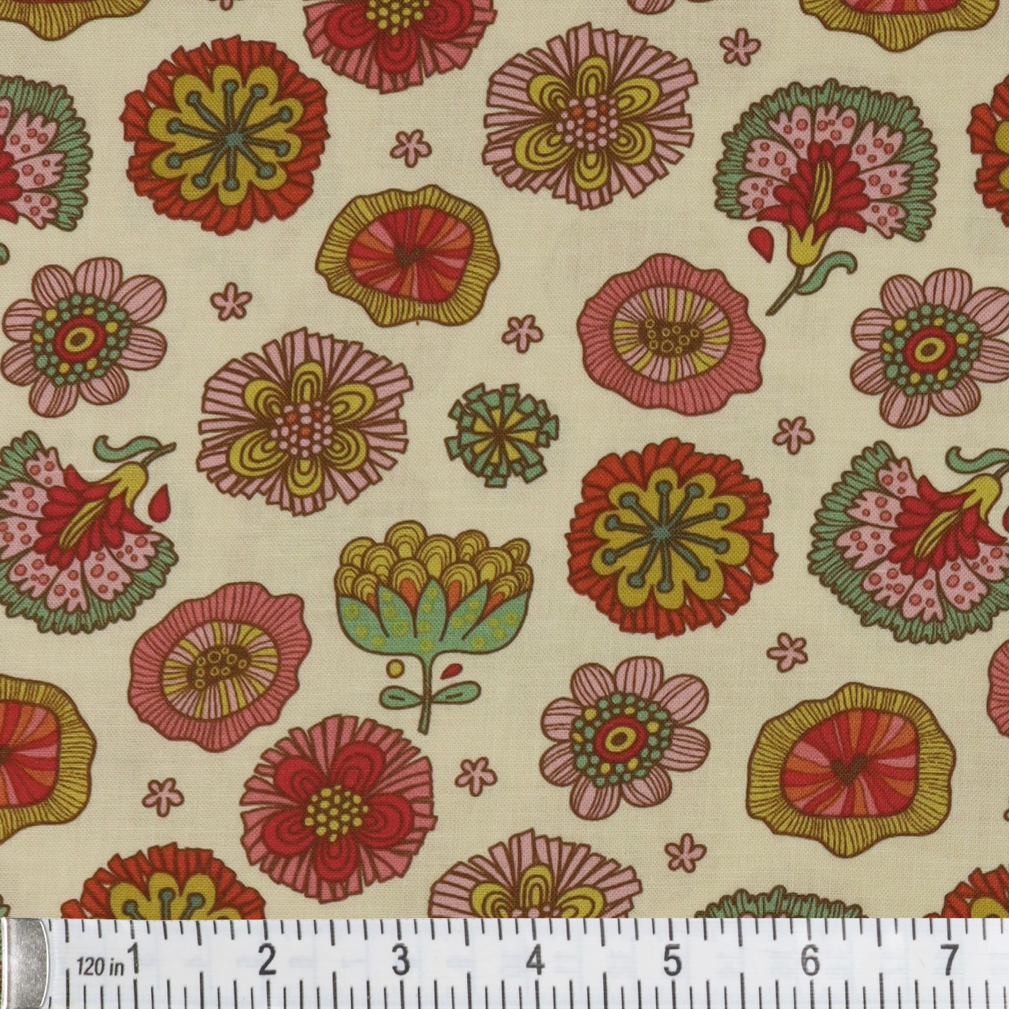 Bird Song Fabric Collection - Happy Flower Rose - Image 2