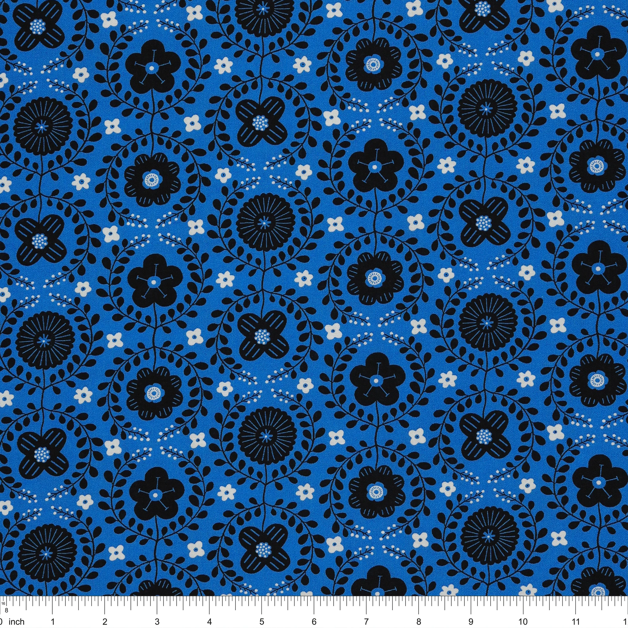 Black, White and Bloom Fabric Collection - Evette Caribbean - Image 3