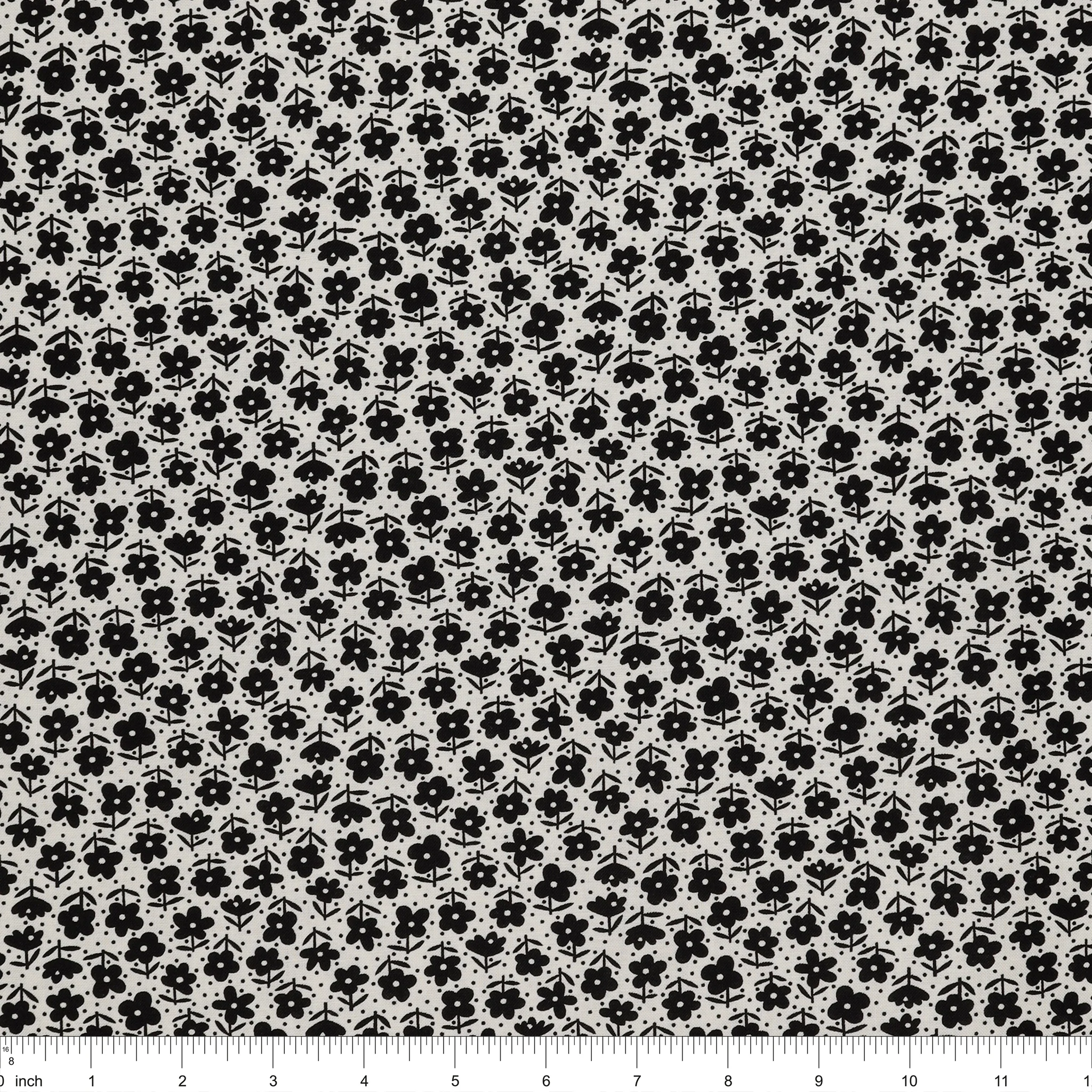 Black, White and Bloom Fabric Collection - Mimi Black/White - Image 3