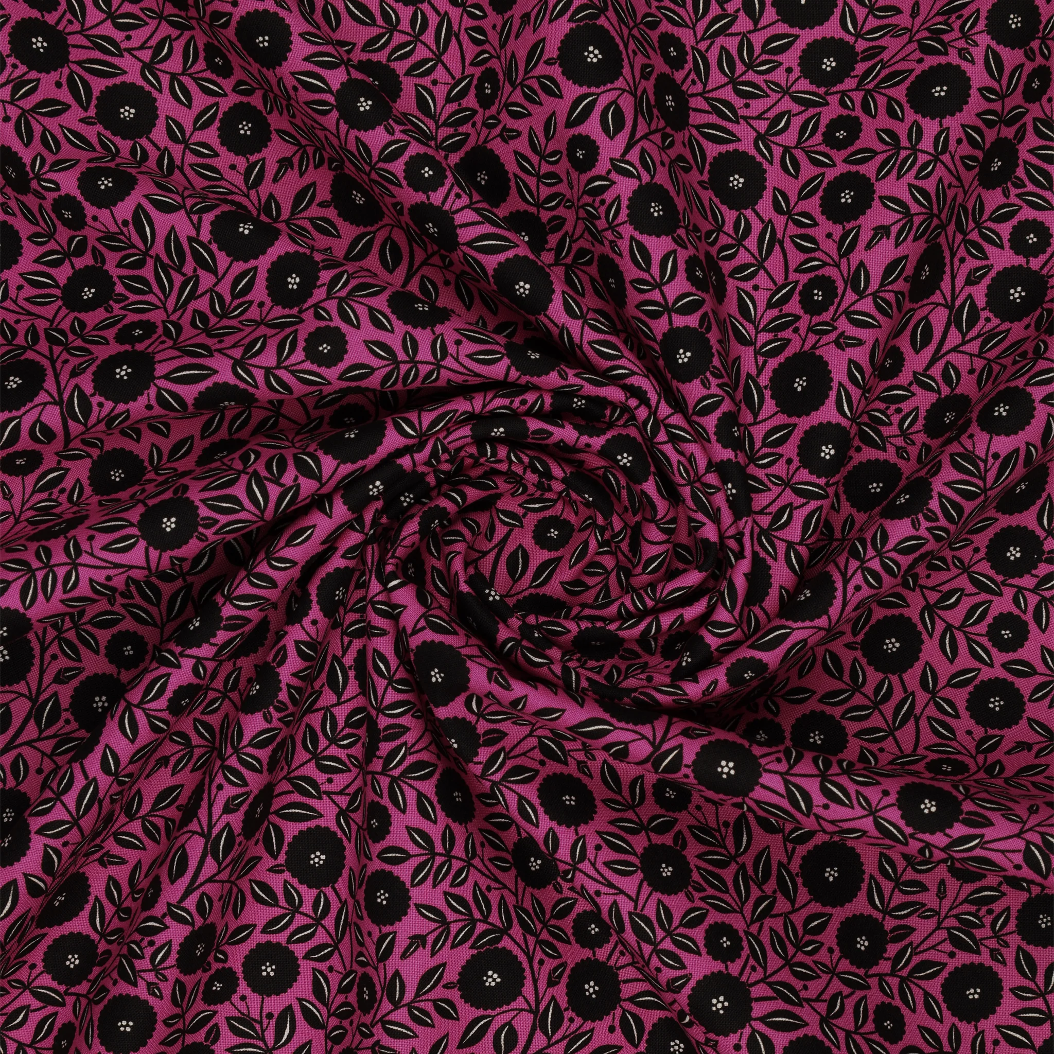 Black, White and Bloom Fabric Collection - Pamela Magenta - Image 2