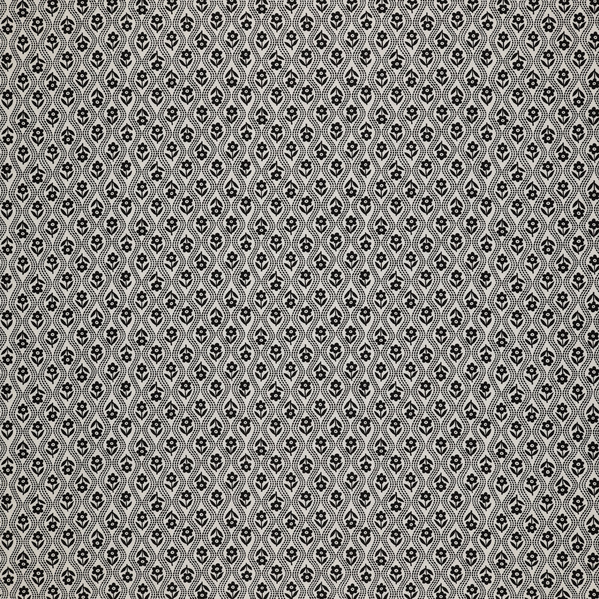 Black, White and Bloom Fabric Collection - Trudy Black/White