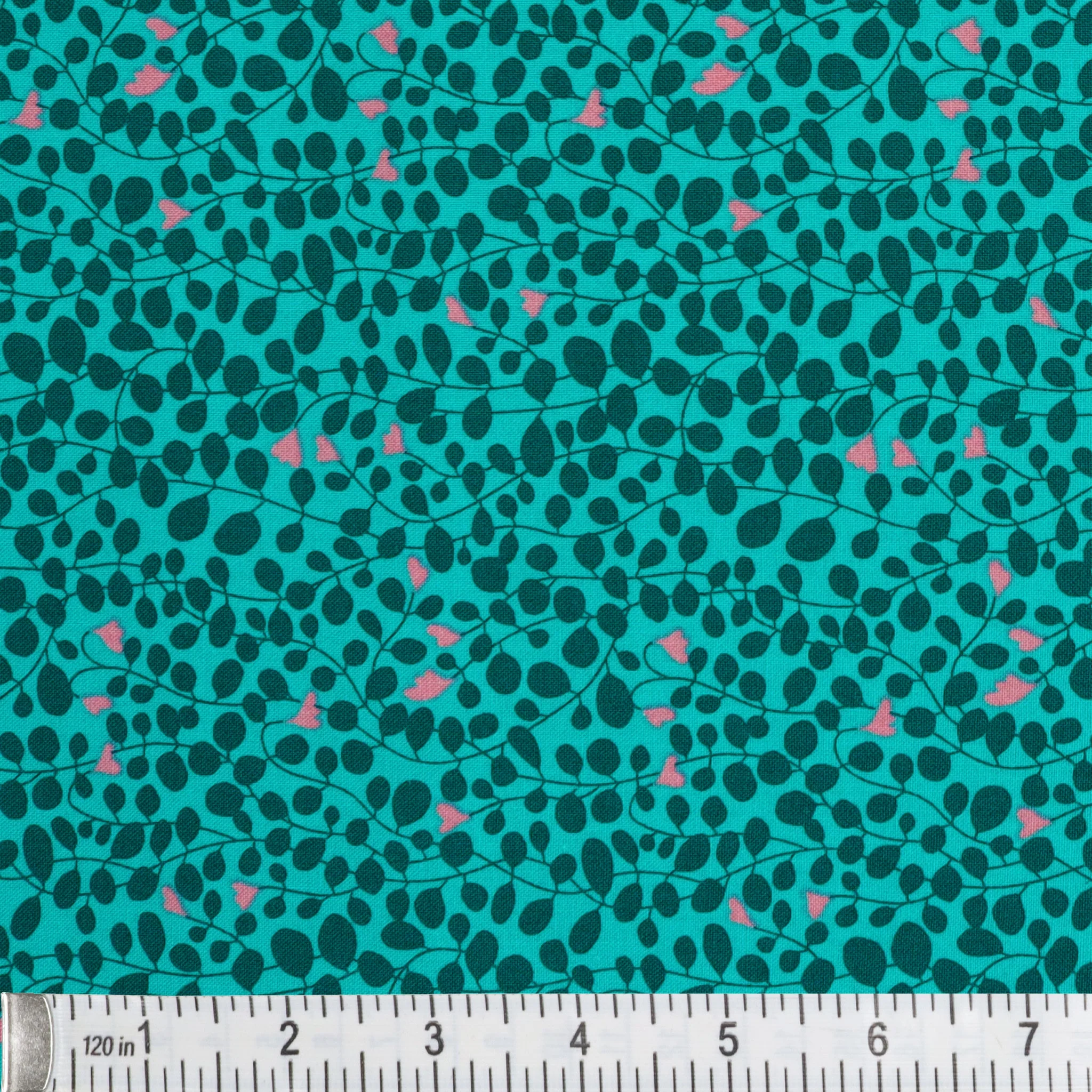 Blooming Color 2 Fabric Collection - Caroline Turquoise - Image 2