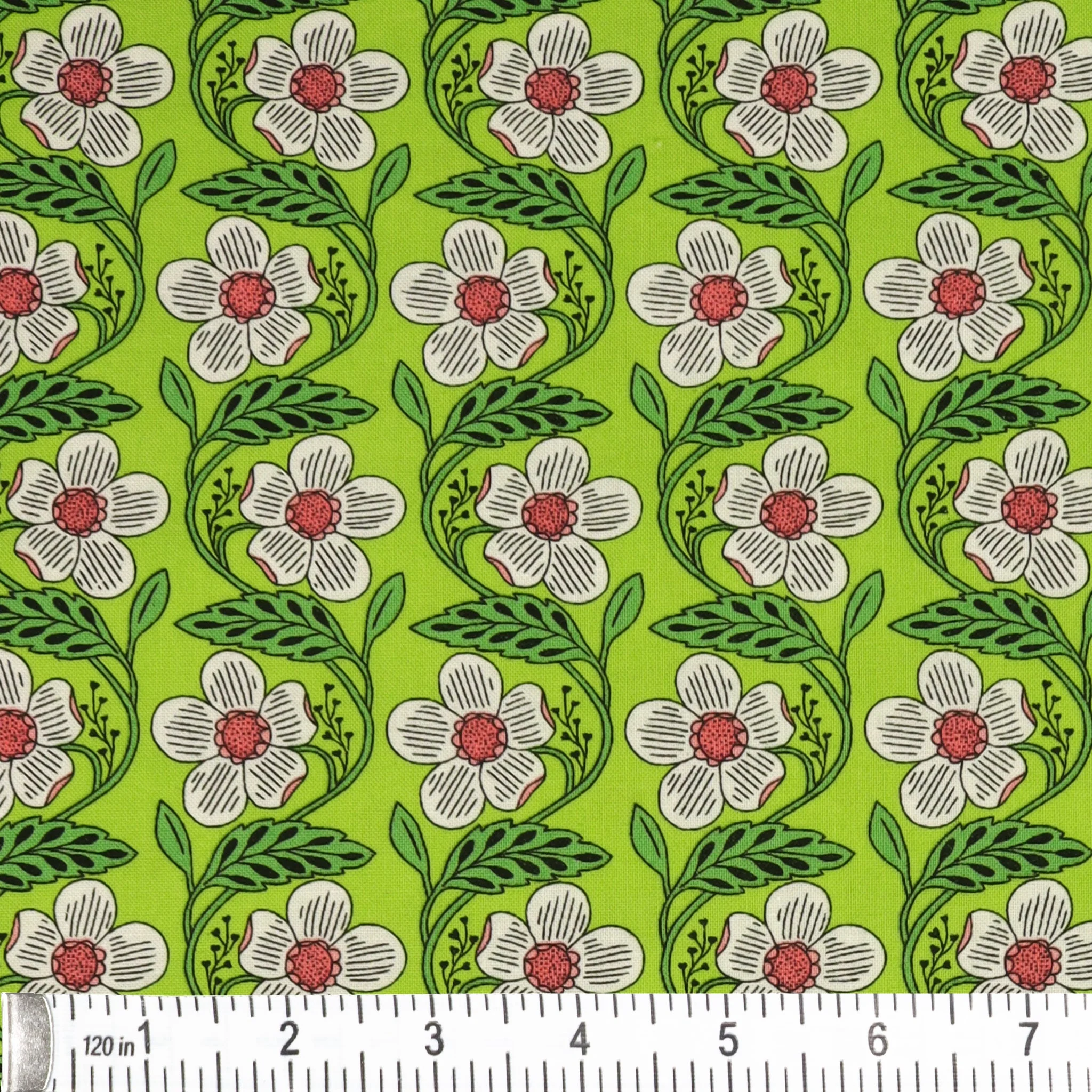 Blooming Color 2 Fabric Collection - Dora Green - Image 2