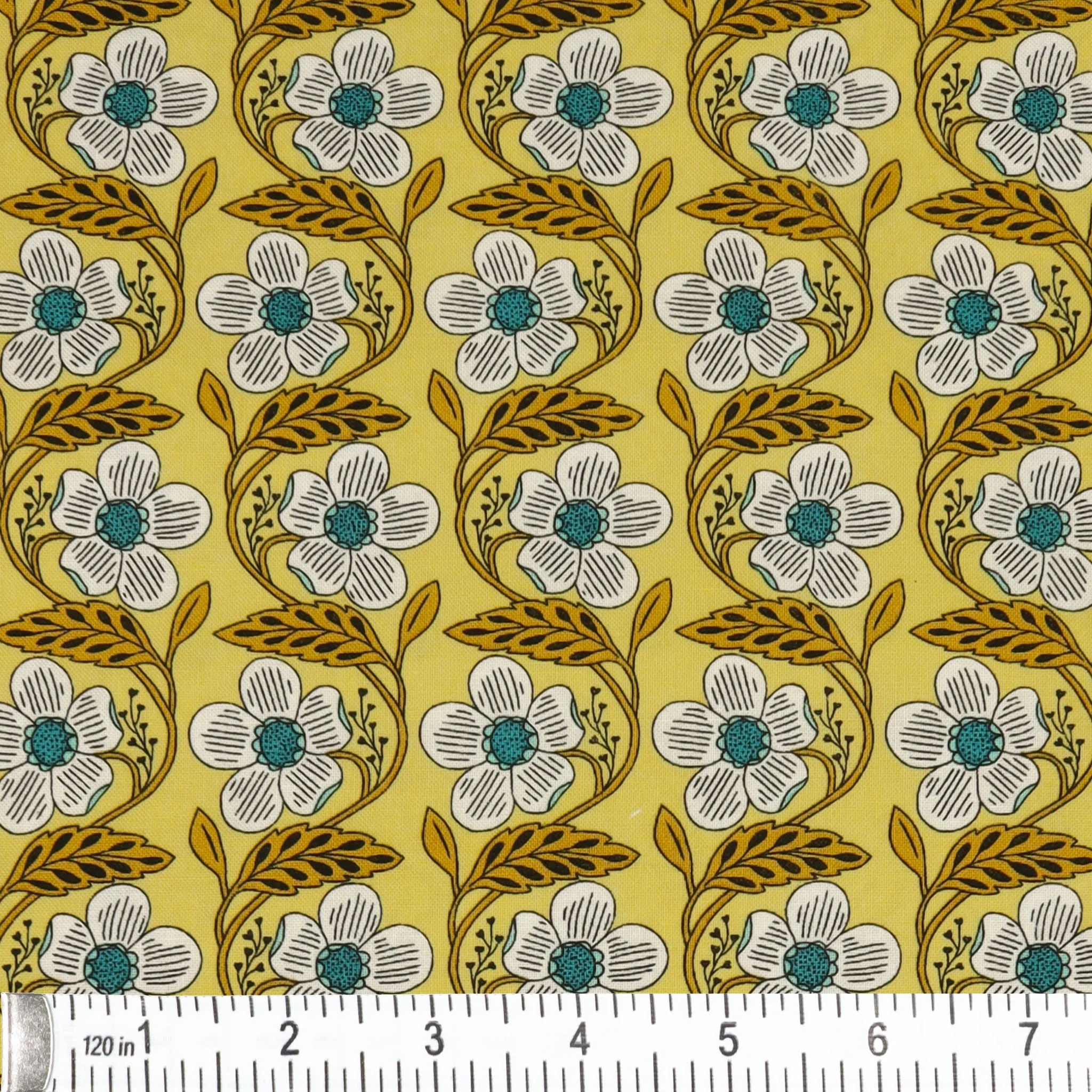 Blooming Color 2 Fabric Collection - Dora Yellow - Image 2