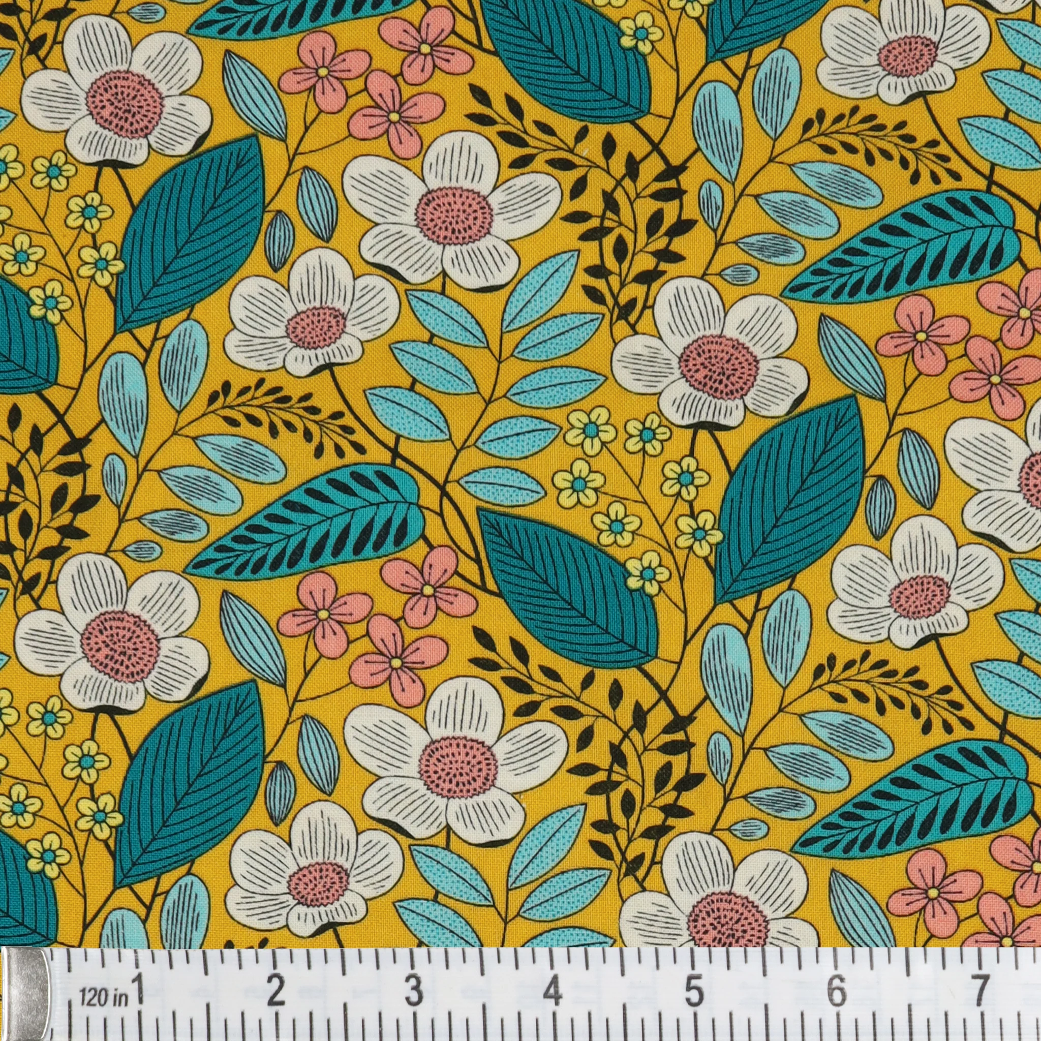 Blooming Color 2 Fabric Collection - Olivia Yellow - Image 2