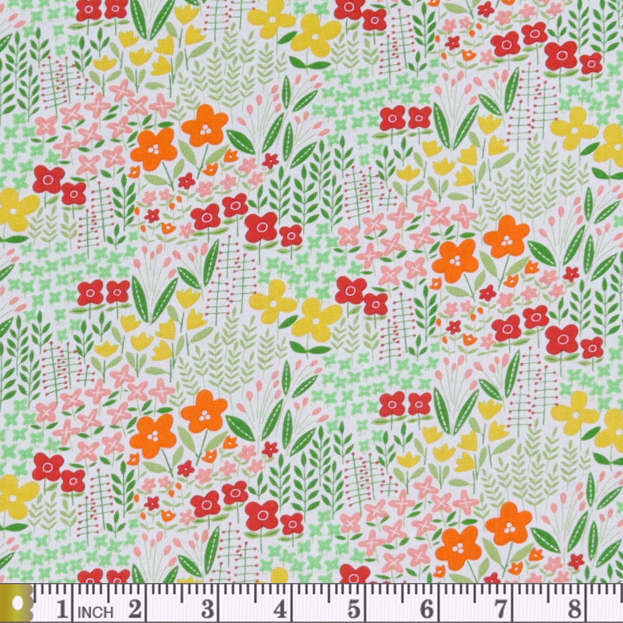 Blooming Color Meadow Fabric Collection - Green/Multi - Image 2