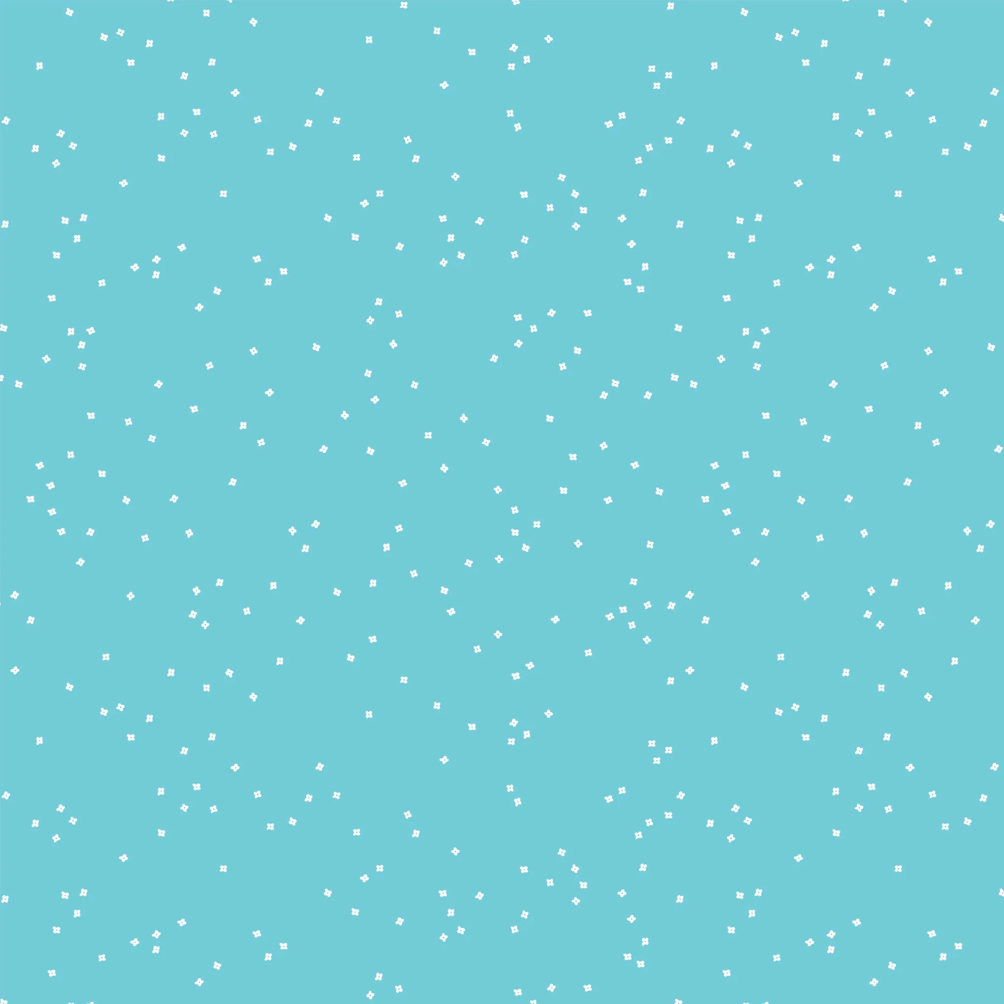 Blossom Fabric - Aqua