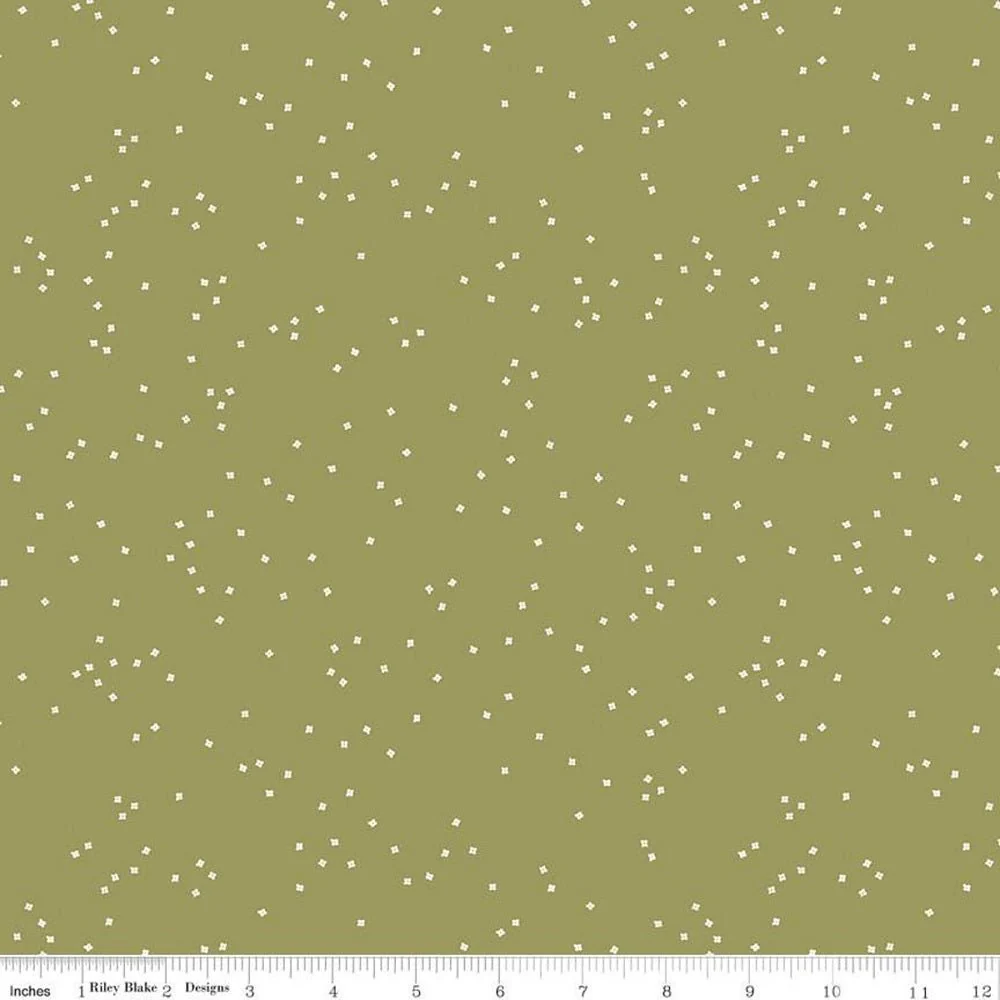 Blossom Fabric - Moss