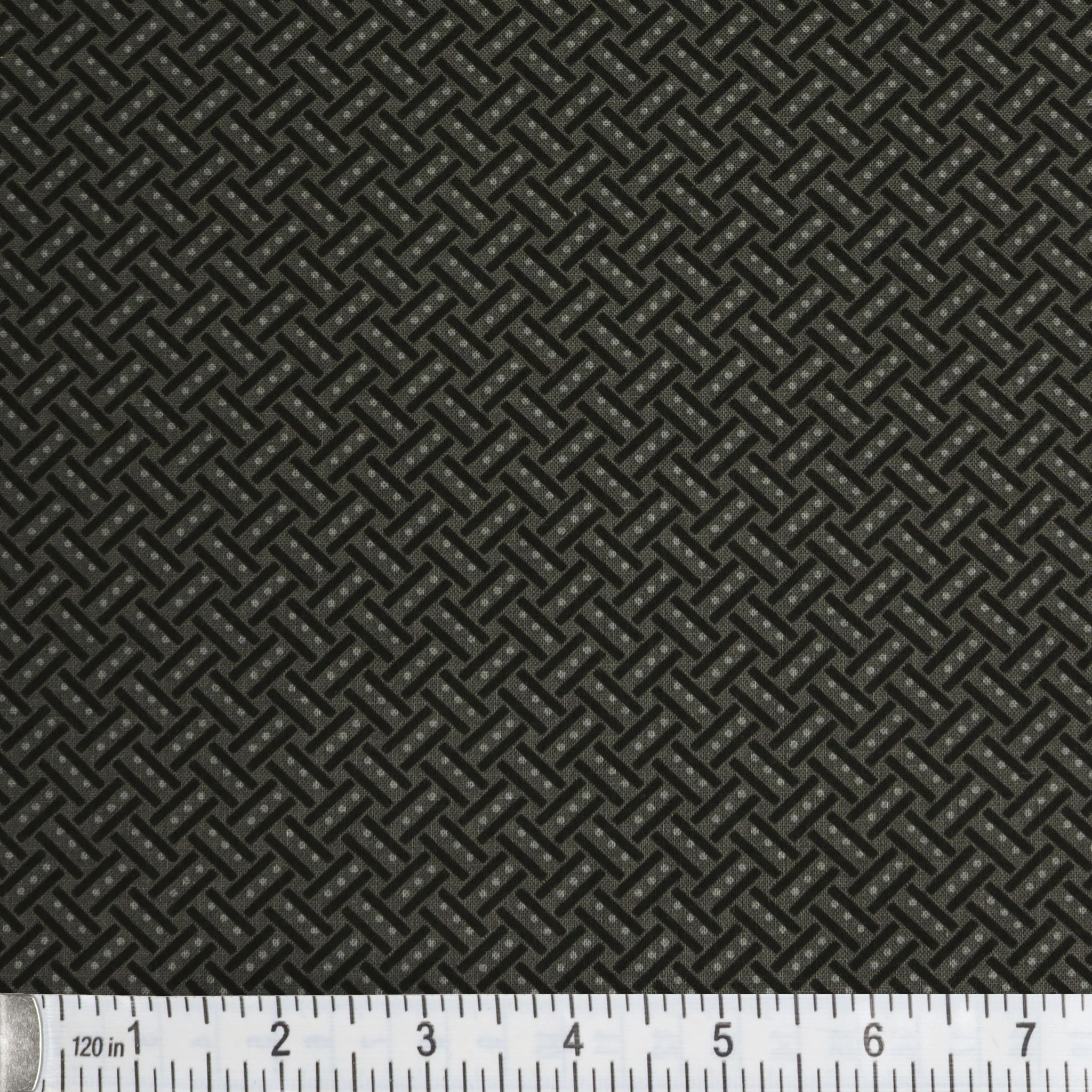 Botanica Fabric Collection - Basketweave Charcoal - Image 2