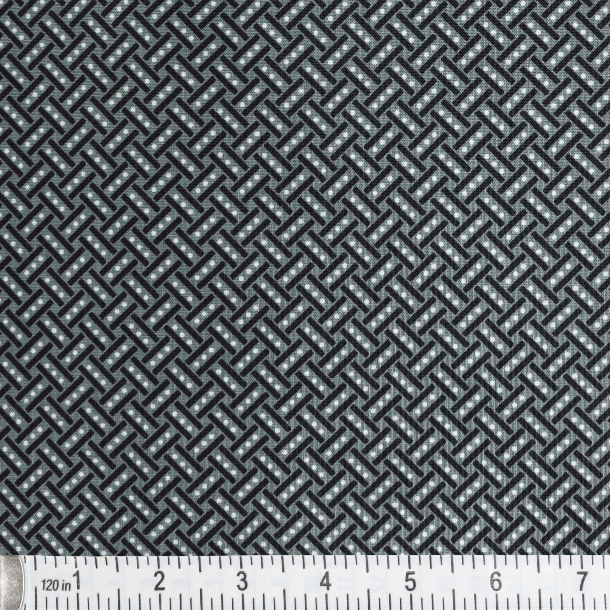 Botanica Fabric Collection - Basketweave Gray - Image 2