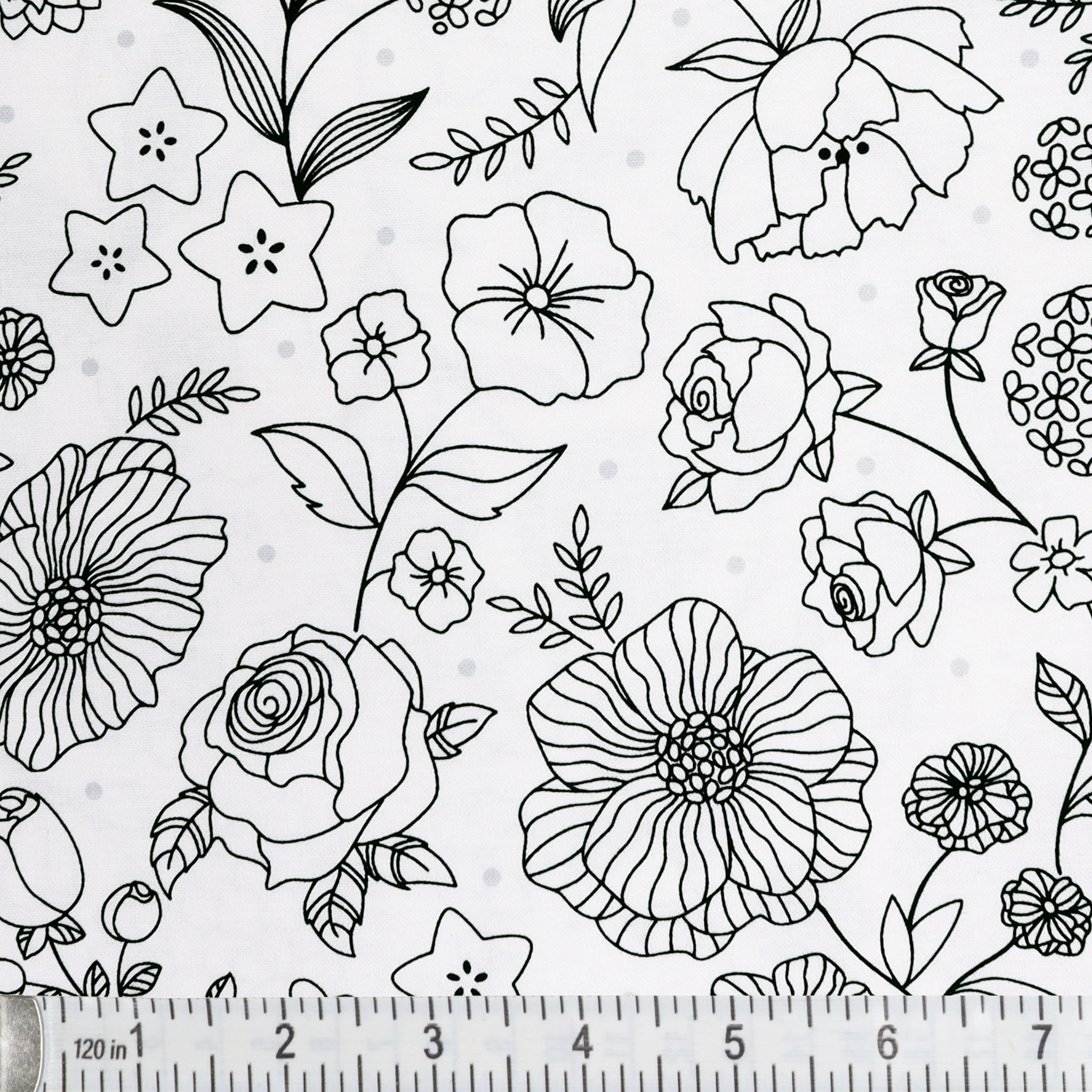 Botanica Fabric Collection - Feature Black/White - Image 2