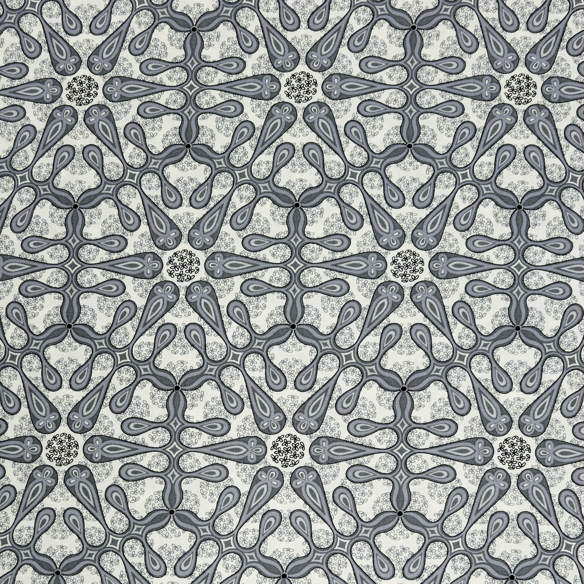 Botanica Fabric Collection - Medallion Gray