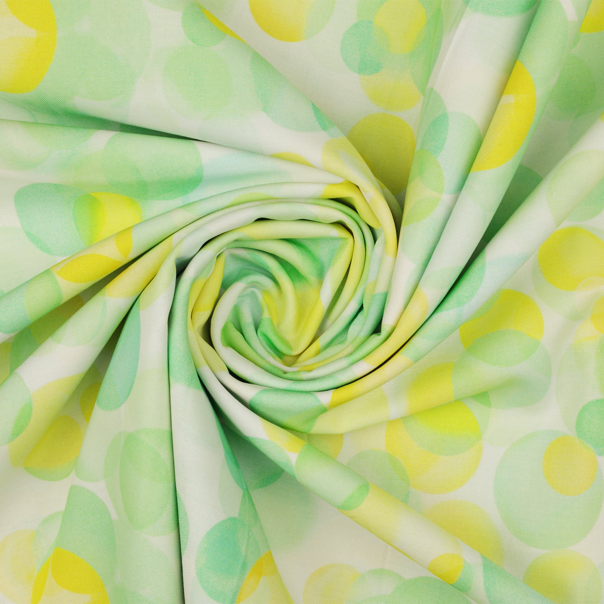 Bubbles 108" Wide Quilt Backing - Lemon/Lime - Image 2