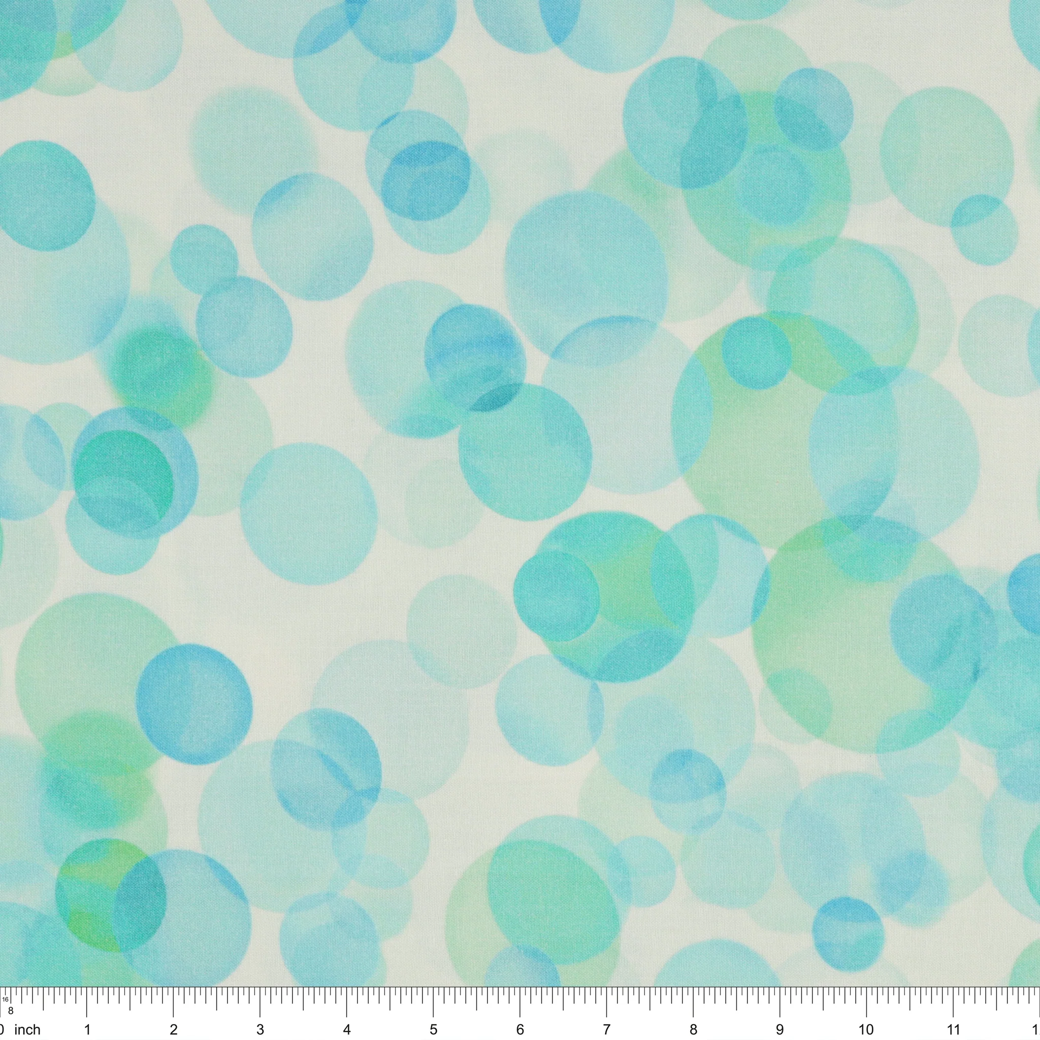 Bubbles 108" Wide Quilt Backing - Ocean - Image 3