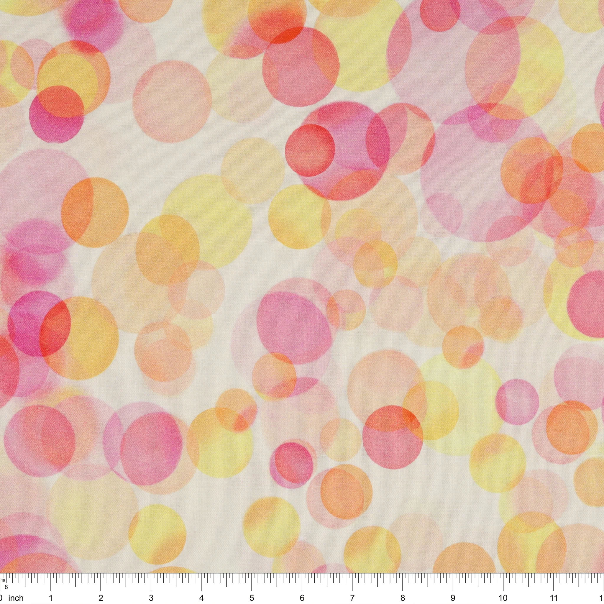 Bubbles 108" Wide Quilt Backing - Sherbet - Image 3