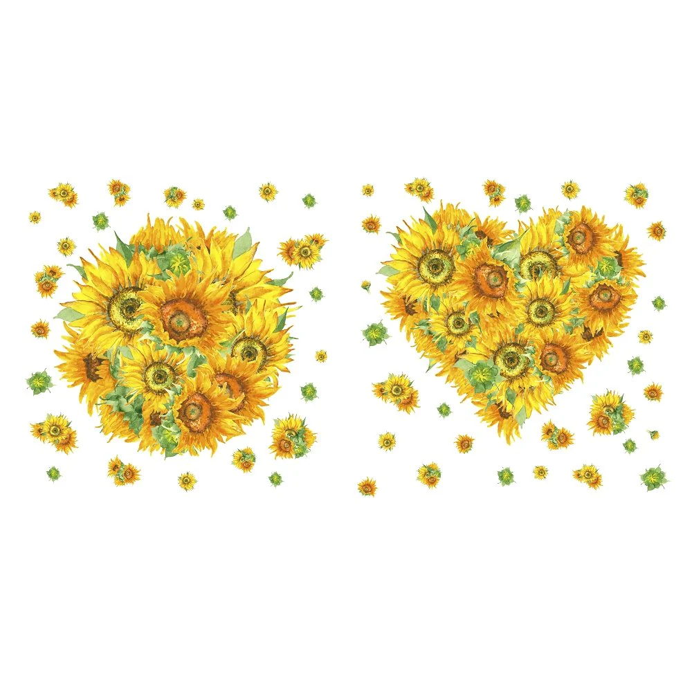 Bursting Sunflowers Pillow Panels