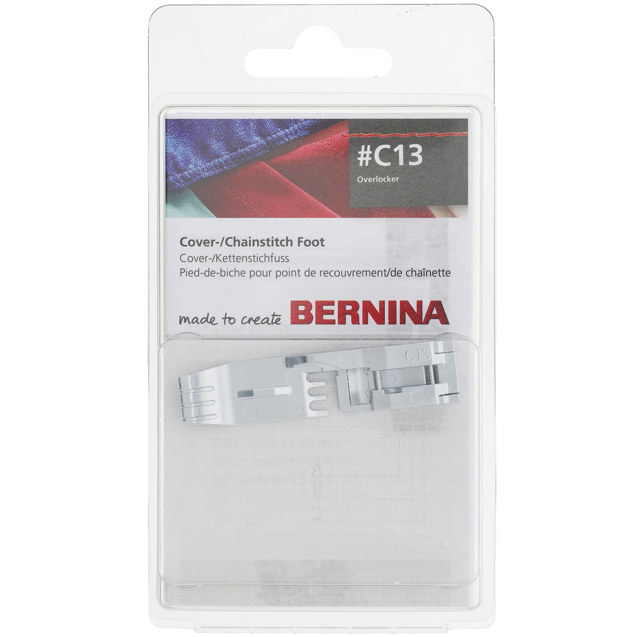 #C13 Coverstitch/Chainstitch Foot, Bernina #1034177000 - Image 2