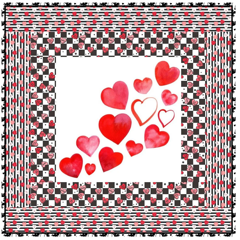 Candy Kisses Wall Hanging 42" x 42"